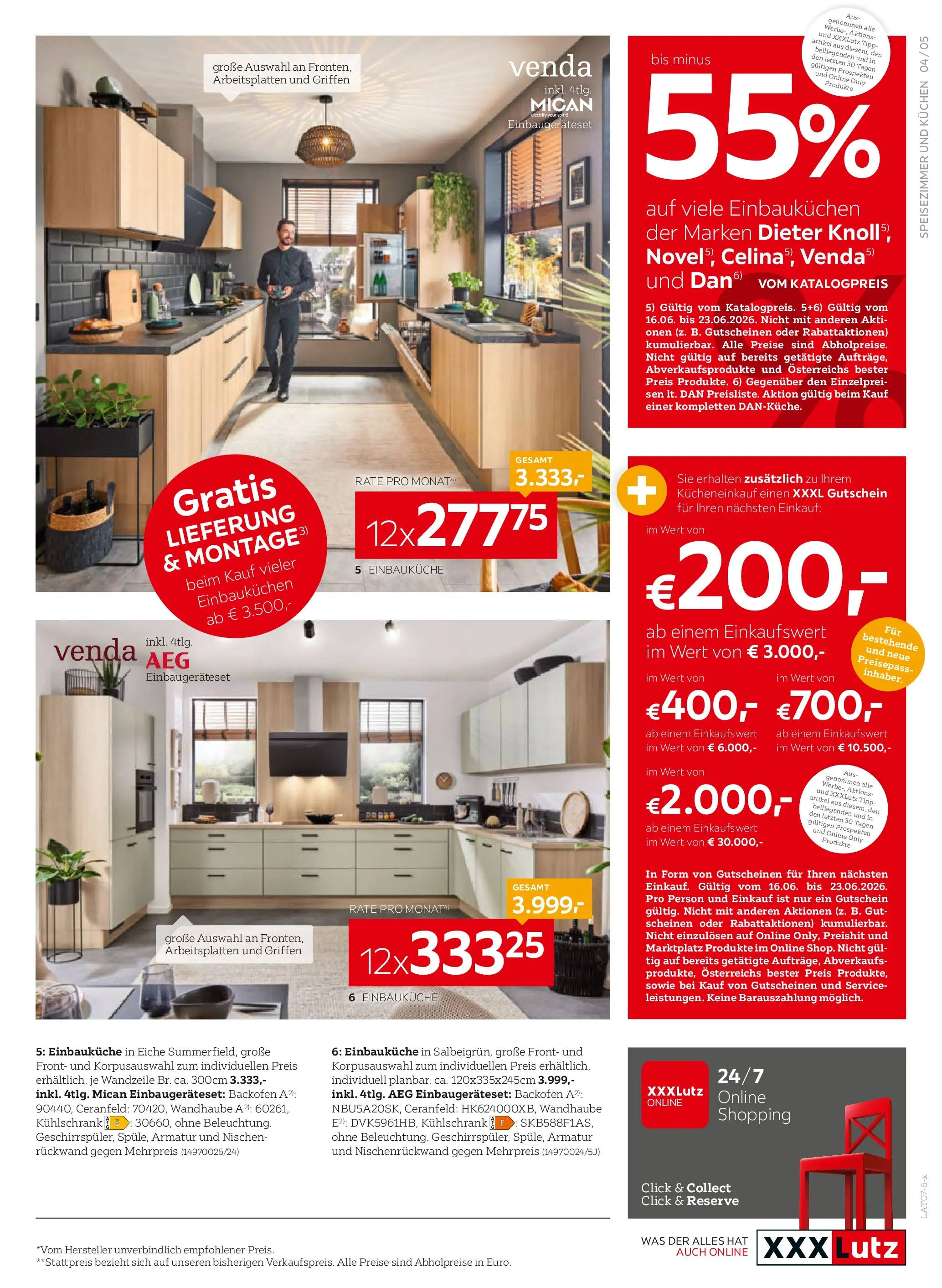 XXXLutz 2+1 gratis auf viele stühlen von 16.06.2026 - Aktuelle Angebote | Seite: 5 | Produkte: Kühlschrank