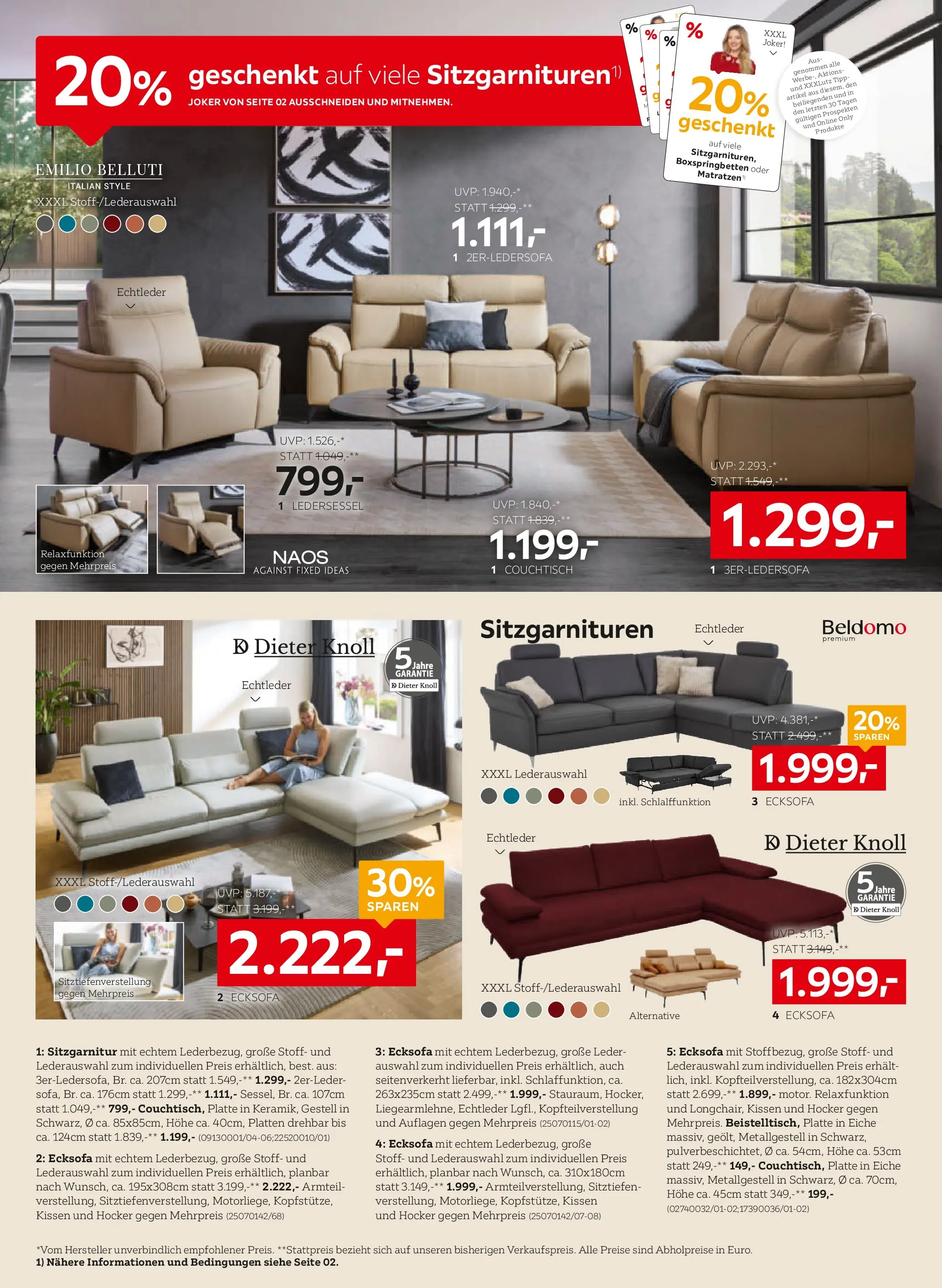XXXLutz 2+1 gratis auf viele stühlen von 16.06.2026 - Aktuelle Angebote | Seite: 6 | Produkte: Kissen, Couchtisch