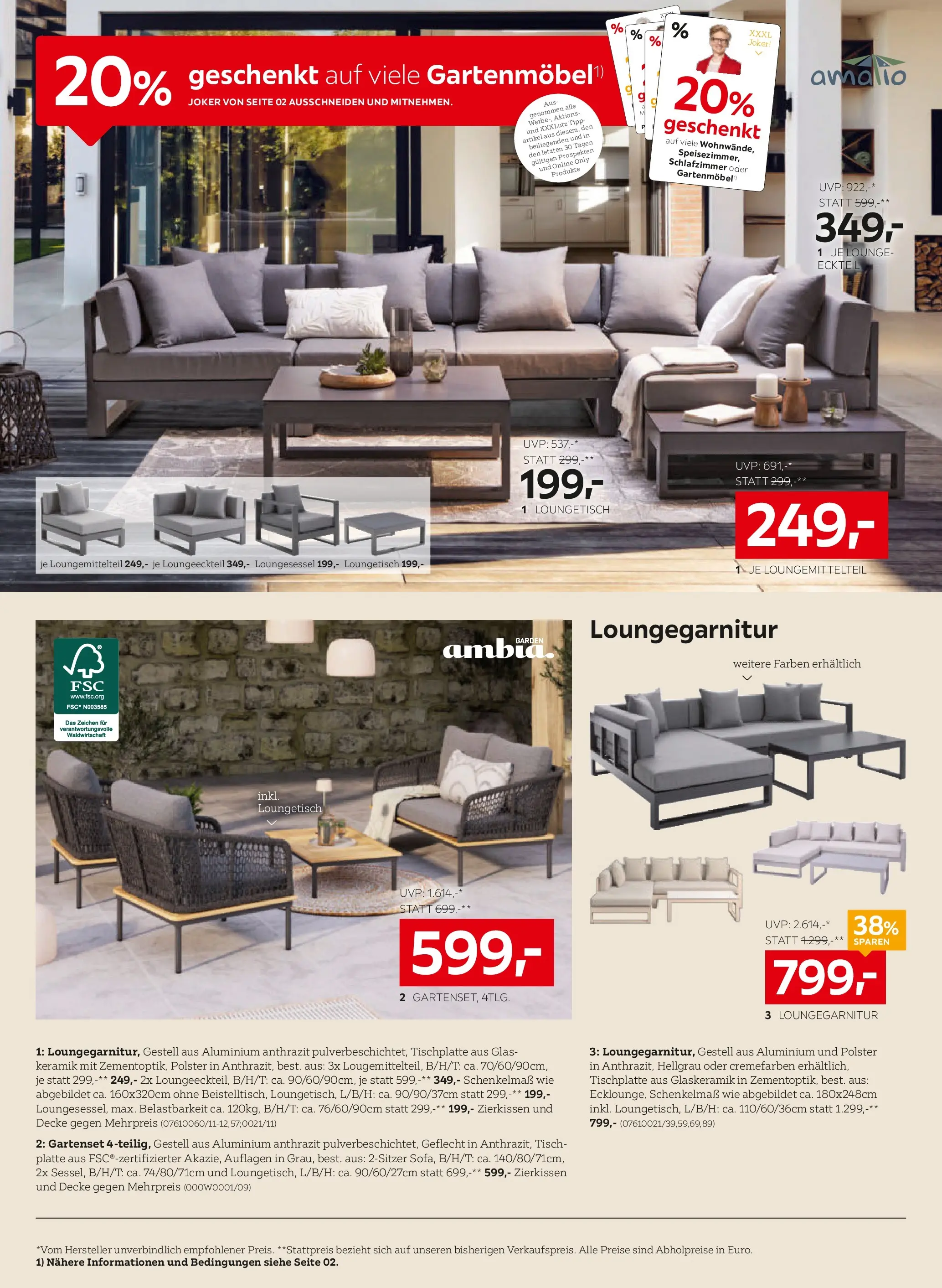 XXXLutz 2+1 gratis auf viele stühlen von 16.06.2026 - Aktuelle Angebote | Seite: 16 | Produkte: Decke, Tisch, Gartenmöbel