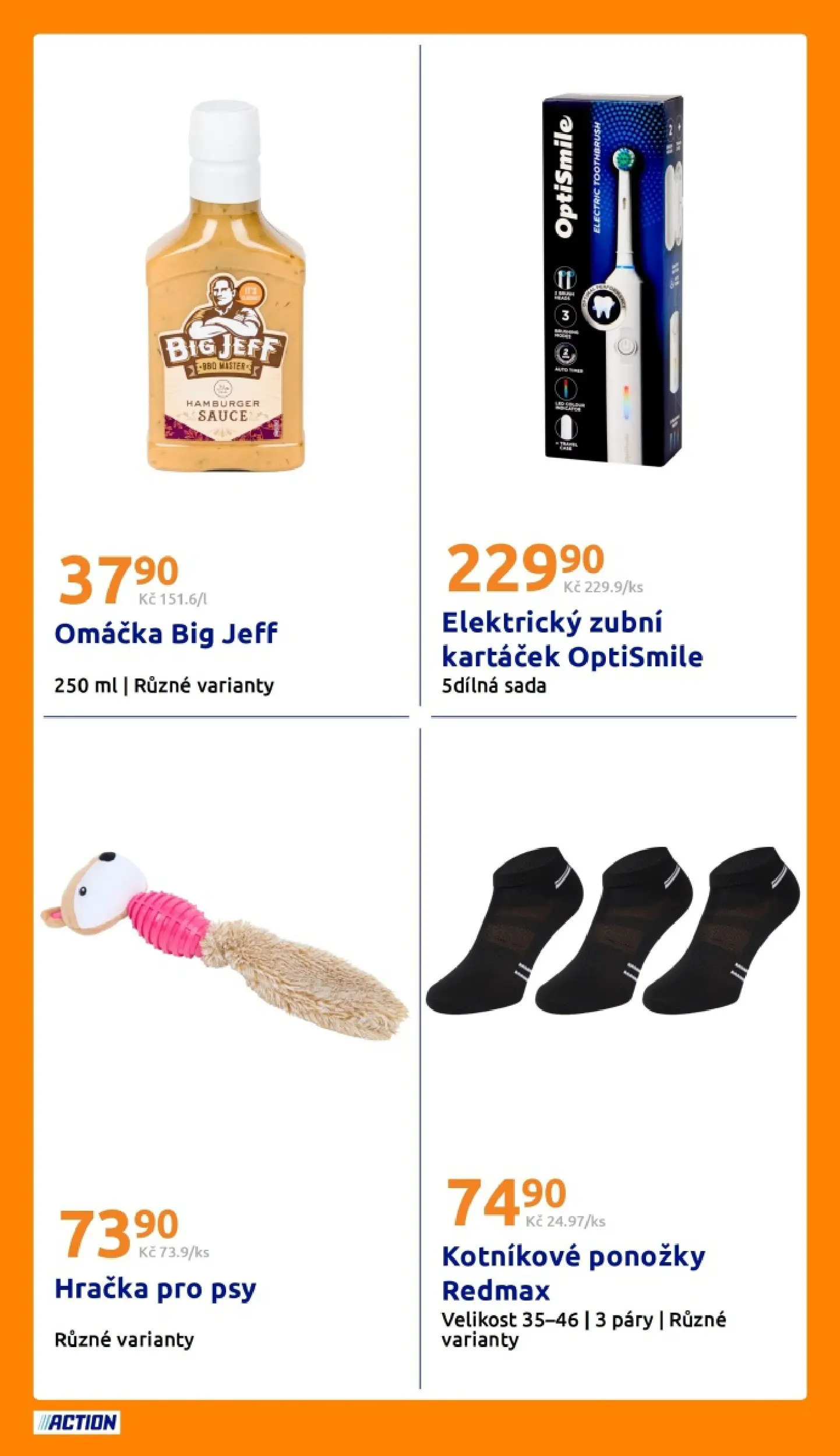 Action leták od 10.06.2026 - Akční leták online | Strana: 22 | Produkty: Hamburger, Zubní kartáček, Ponožky, Elektrický zubní kartáček