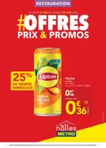 Metro Offres Prix & Promos Restauration - au 20.06.2026