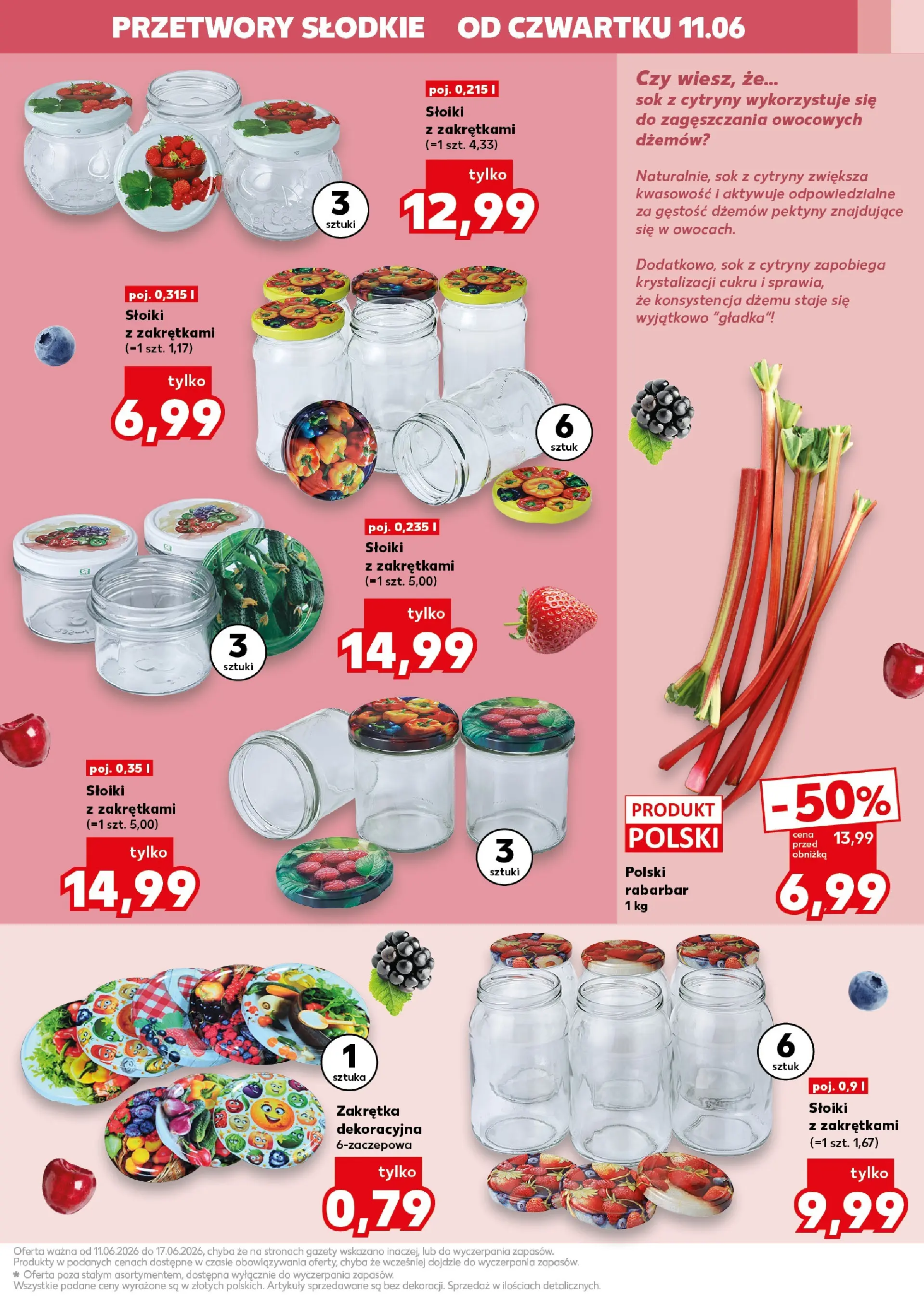 Kaufland gazetka - Gotowanie od 11.06.2026 - od jutra PDF | Strona: 3 | Produkty: Sok z cytryny, Cytryny, Sok