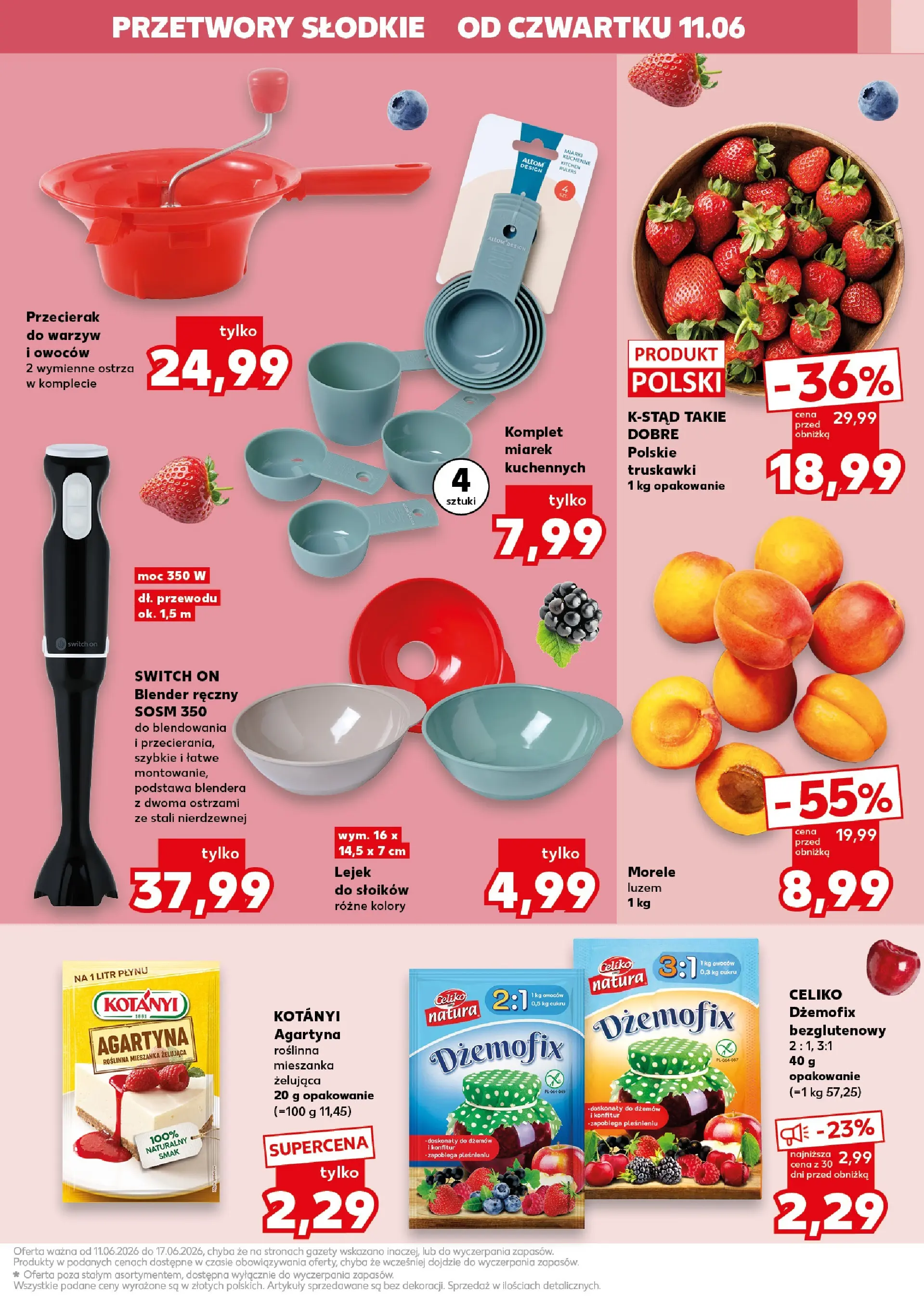 Kaufland gazetka - Gotowanie od 11.06.2026 - od jutra PDF | Strona: 7 | Produkty: Blender ręczny, Morele, Blender, Truskawki