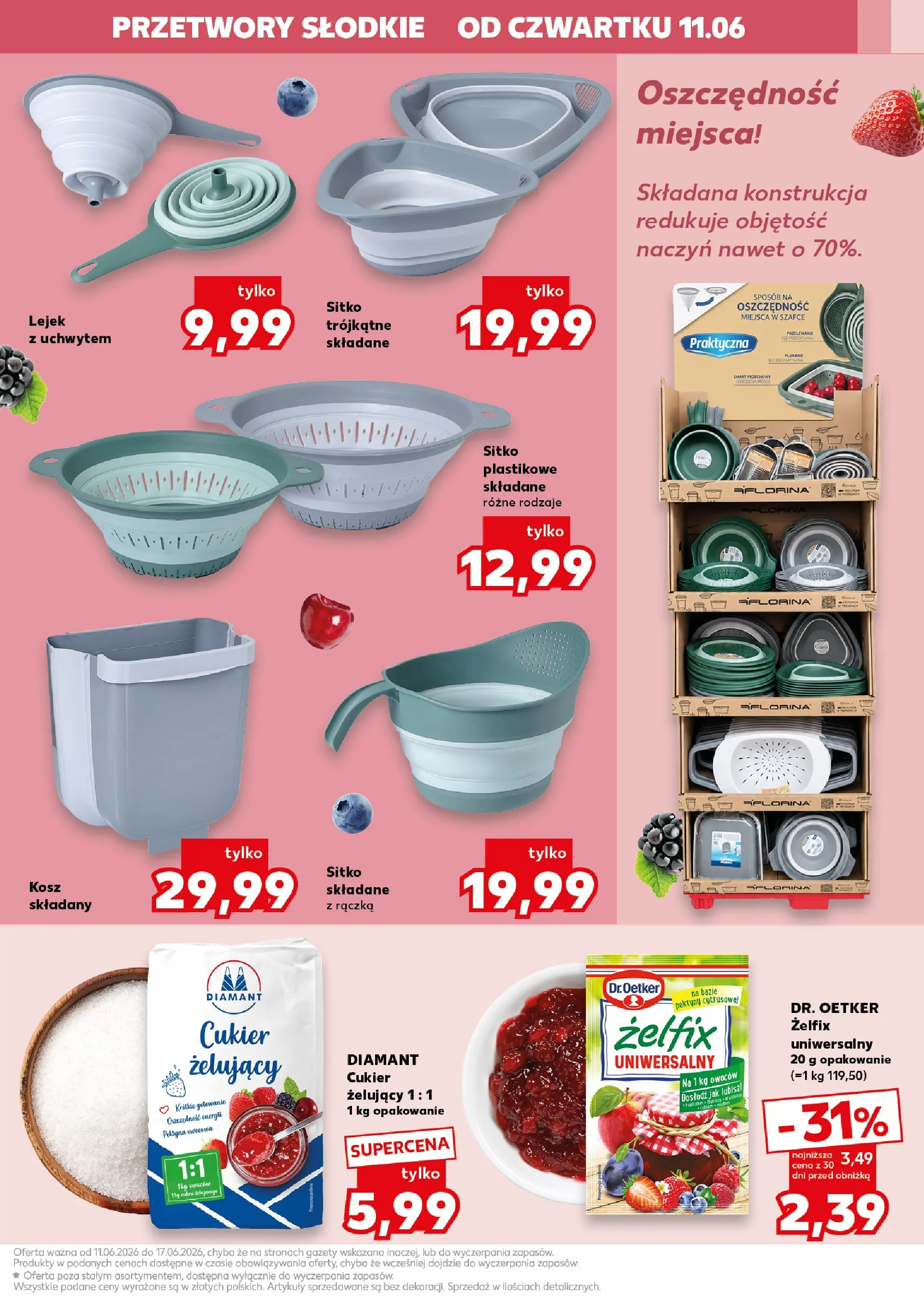 Kaufland gazetka - Gotowanie od 11.06.2026 - od jutra PDF | Strona: 9 | Produkty: Kosz, Cukier