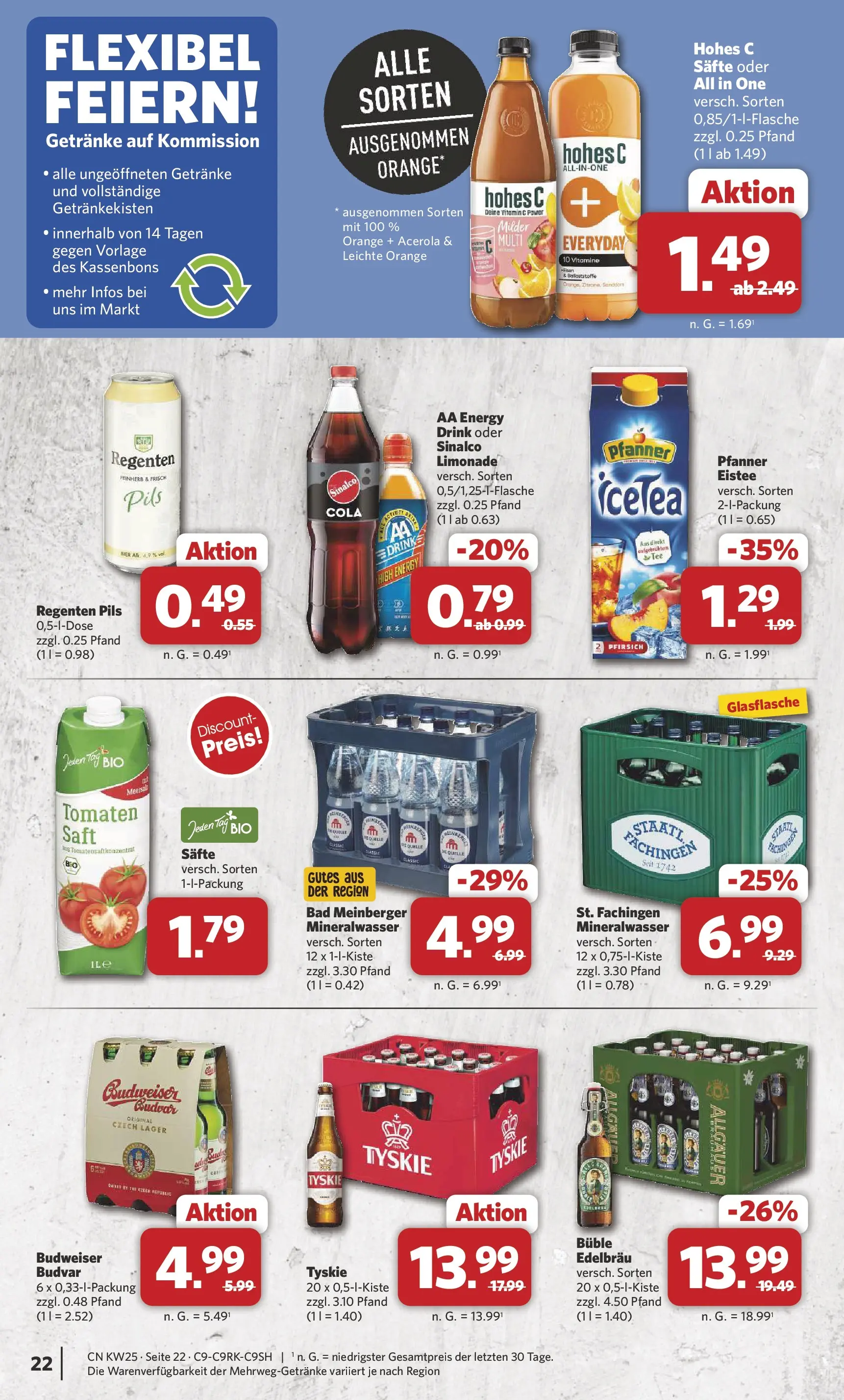 Combi Unsere Combi Wochenangebote (ab 15.06.2026) zum Blättern | Seite: 24 | Produkte: Sinalco, Tyskie, Limonade, Tomaten