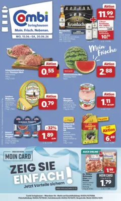 Combi Unsere Combi Wochenangebote ab 15.06.2026 gültig | Seite: 32 | Produkte: Entrecote, Blumenkohl, Müllermilch, Erdbeeren
