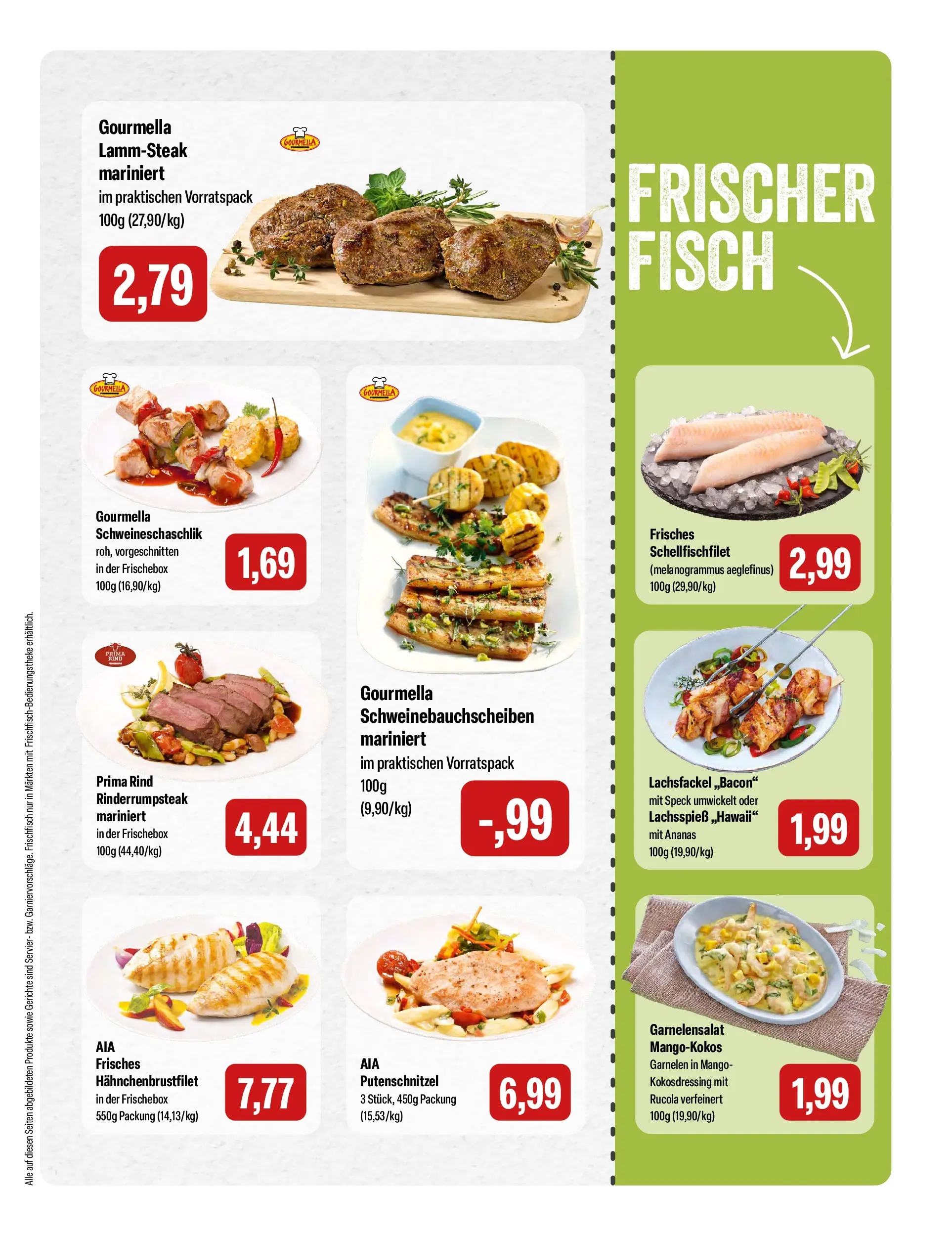 Feneberg Aktuelle Angebote (ab 11.06.2026) zum Blättern | Seite: 3 | Produkte: Rucola, Garnelen, Fisch, Mango