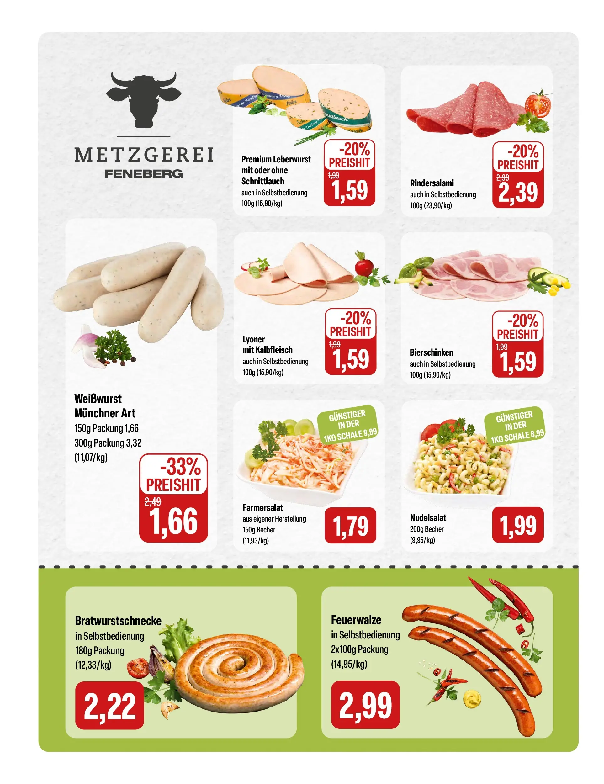 Feneberg Aktuelle Angebote (ab 18.06.2026) zum Blättern | Seite: 2 | Produkte: Weißwurst