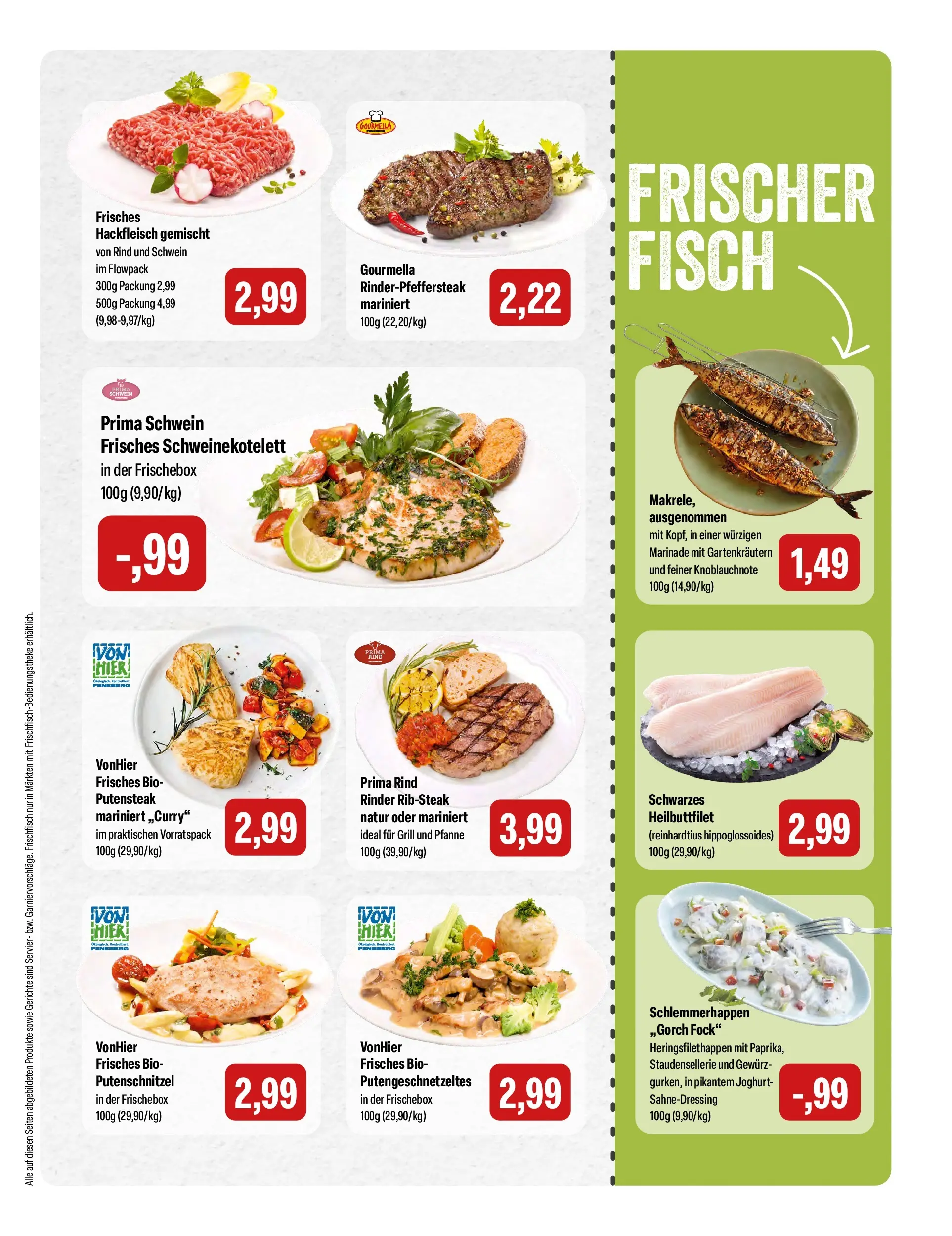 Feneberg Aktuelle Angebote (ab 18.06.2026) zum Blättern | Seite: 3 | Produkte: Grill, Fisch, Putenschnitzel, Hackfleisch