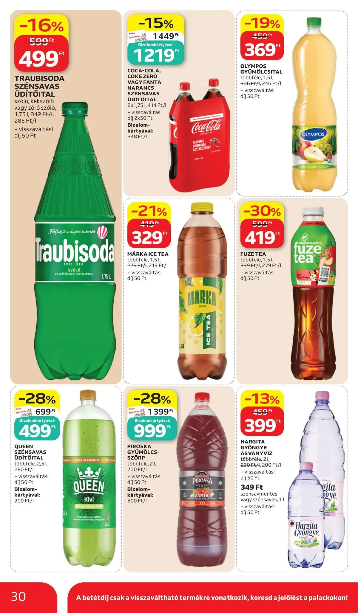 Auchan - Auchan újság érvényessége 2026.06.17-ig - 2026.06.10. -tól/töl > akció, lapozható szórólap 🛍️ | Oldal: 30 | Termékek: Szőlő, Gyümölcslé, Gyümölcs, Ice tea