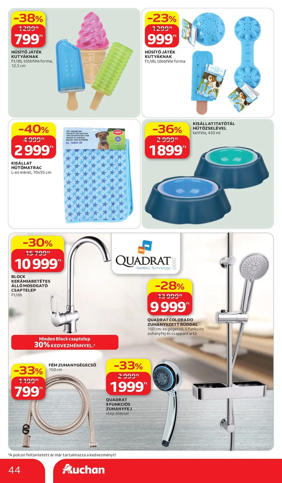 Auchan - Auchan újság érvényessége 2026.06.17-ig - 2026.06.10. -tól/töl > akció, lapozható szórólap 🛍️ | Oldal: 44 | Termékek: Csaptelep, Játék