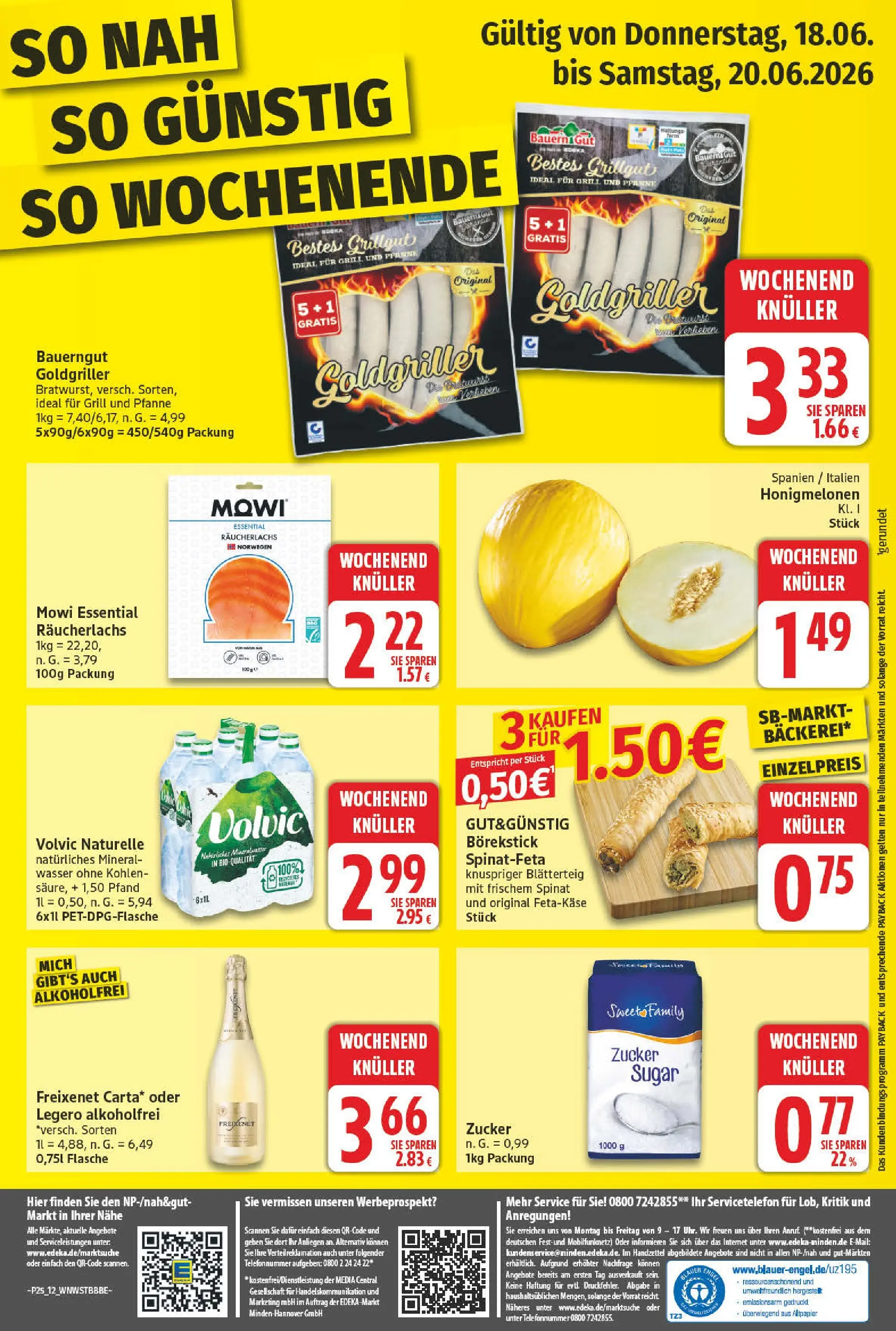 Angebote - Wochenangebote (ab 14.06.2026) zum Blättern | Seite: 12 | Produkte: Grill, Räucherlachs, Volvic, Telefon