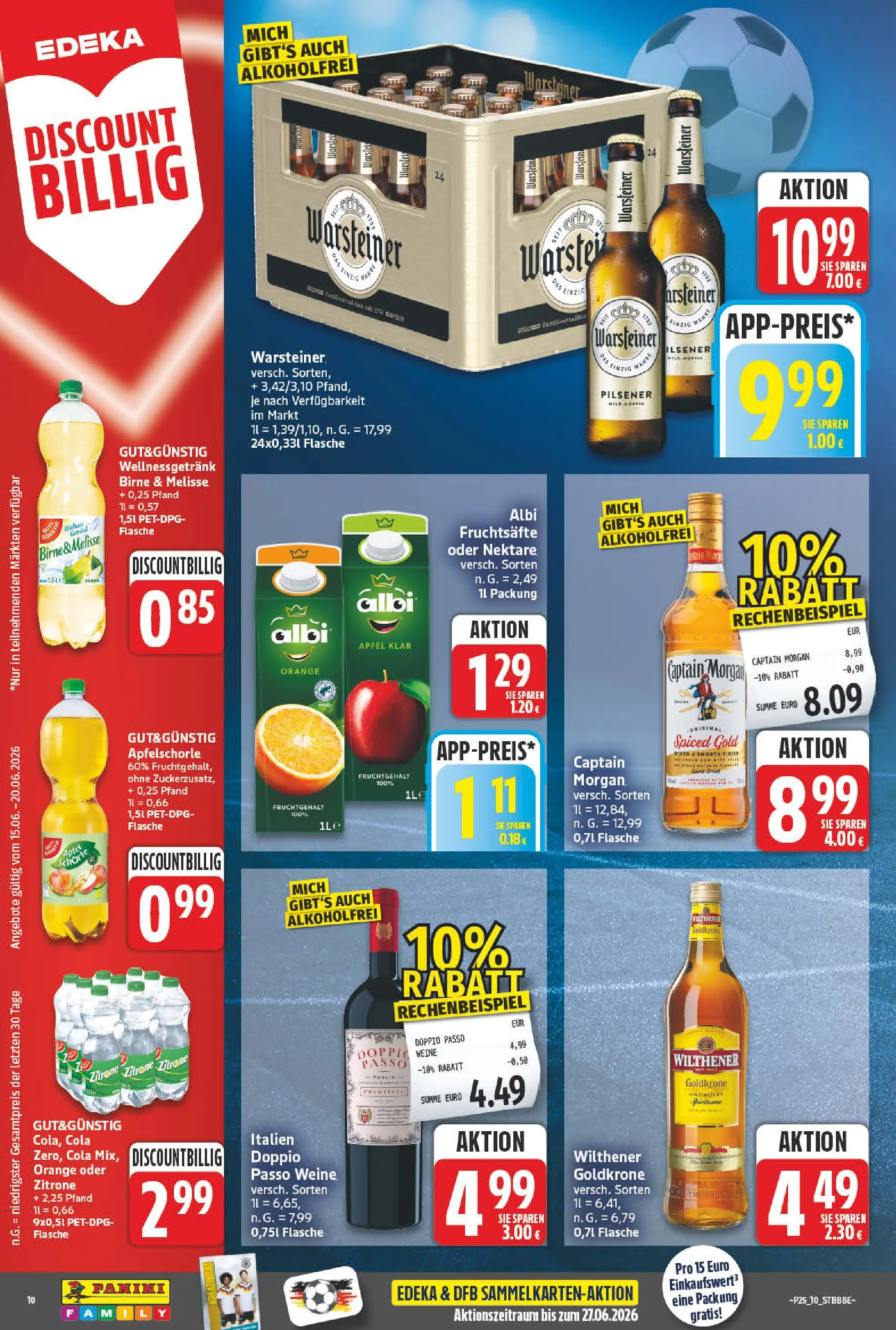 Angebote - Wochenangebote (ab 14.06.2026) zum Blättern | Seite: 10 | Produkte: Cola, Wilthener, Zitrone, Birne