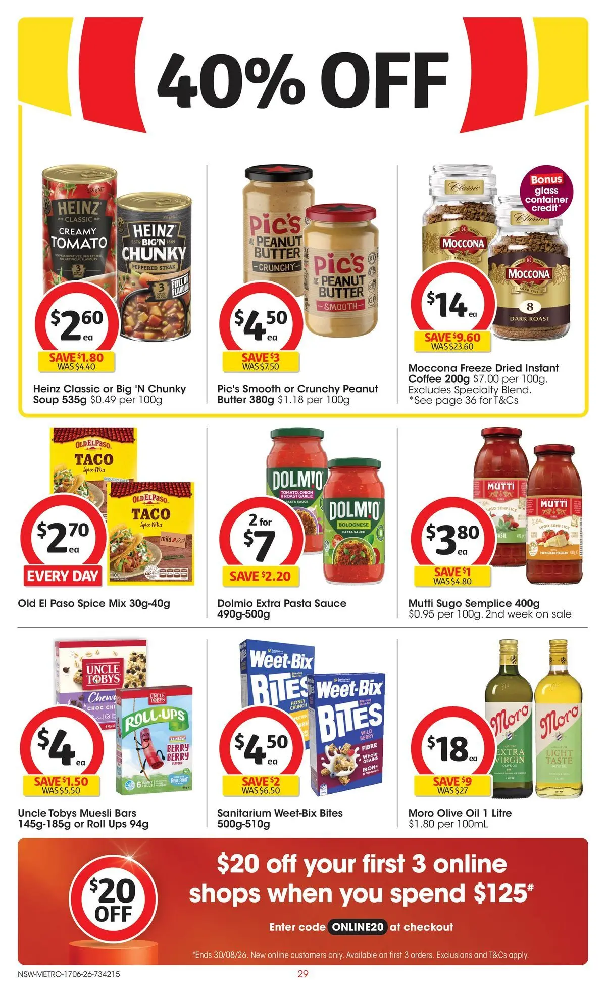 ﻿Coles catalogue valid from 17/06/2026 > Online Australia | Page: 29 | Products: Butter, Honey, Pasta, UPS