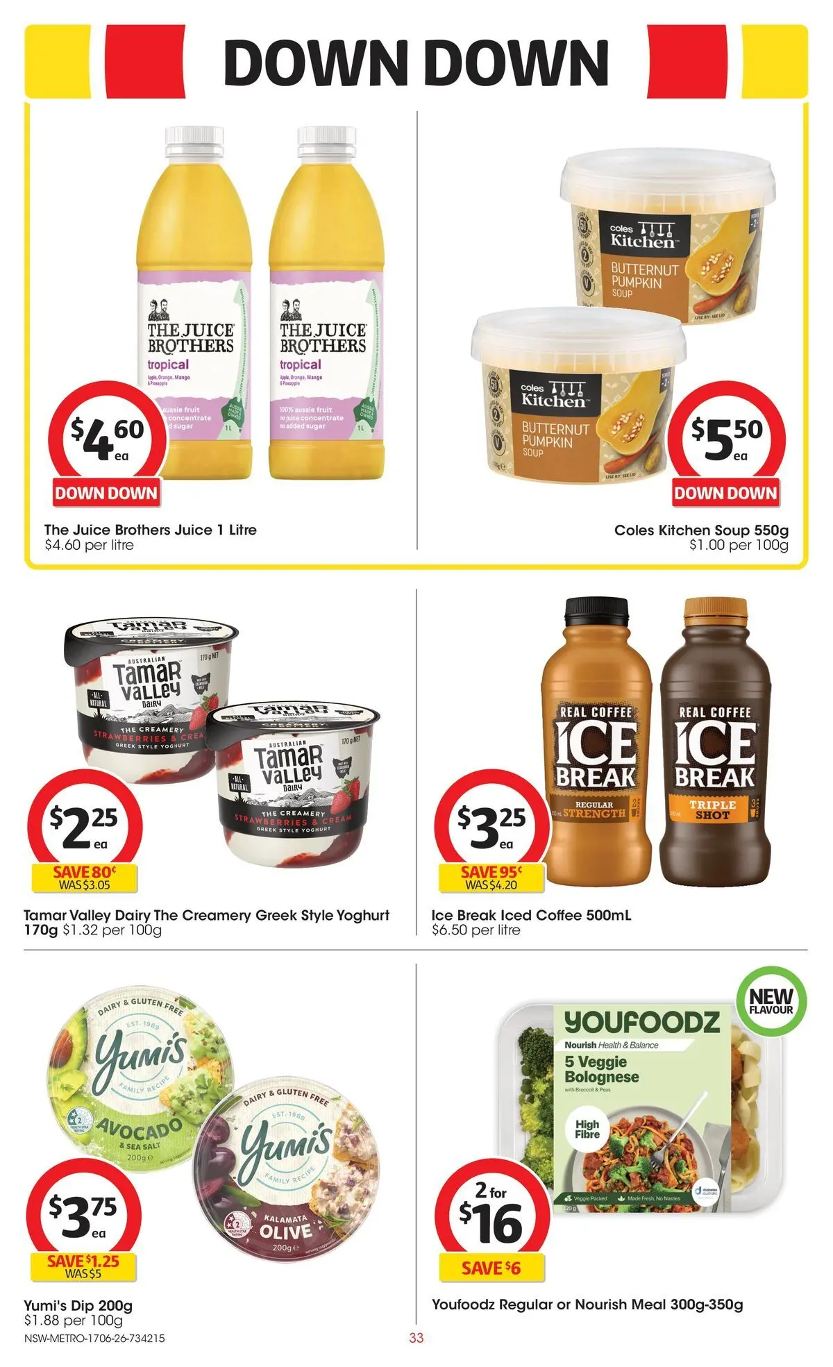 ﻿Coles catalogue valid from 17/06/2026 > Online Australia | Page: 33 | Products: Dairy, Yoghurt, Salt, Sugar
