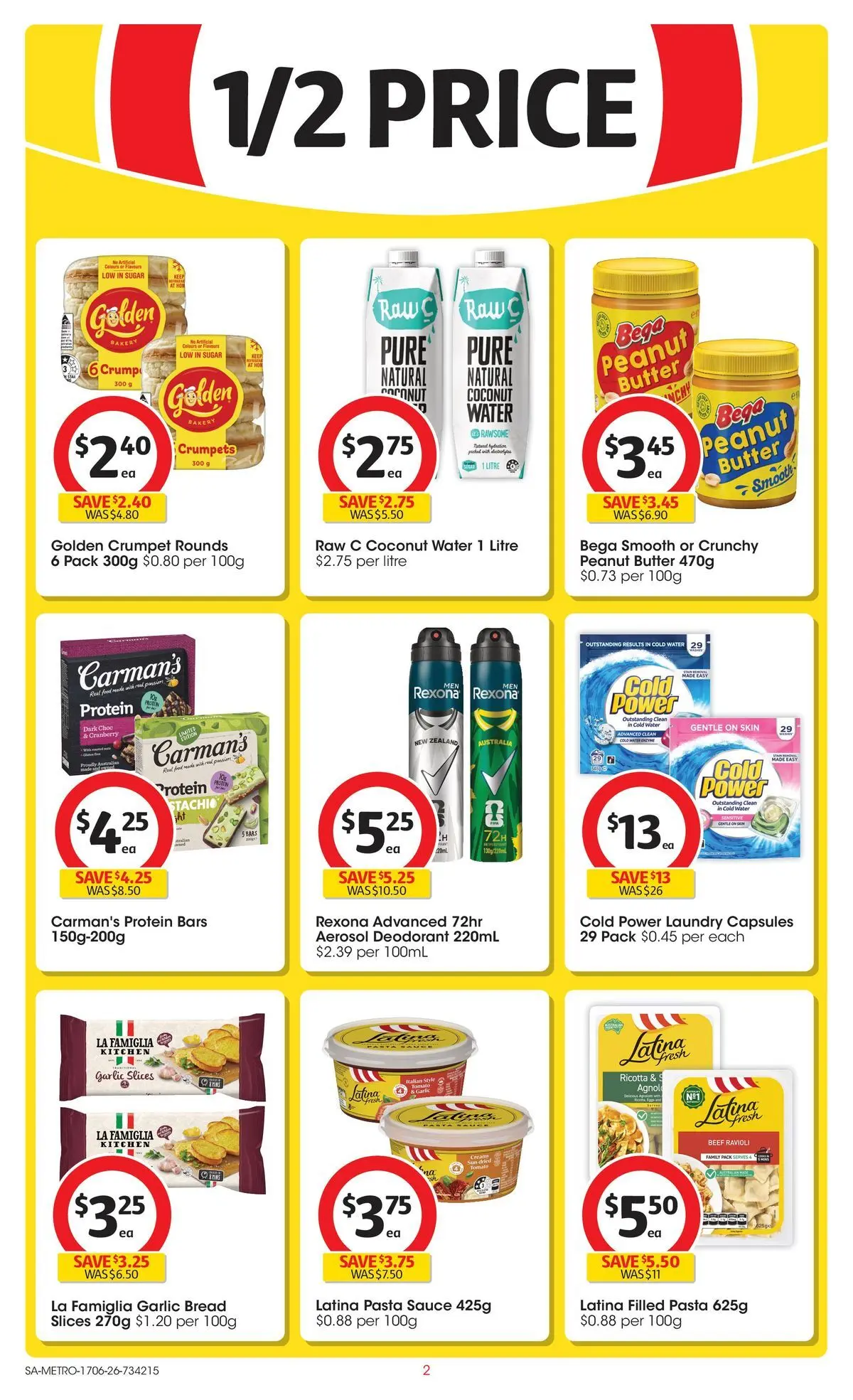﻿Coles catalogue valid from 17/06/2026 > Online Australia | Page: 2 | Products: Beef, Deodorant, Water, Bakery