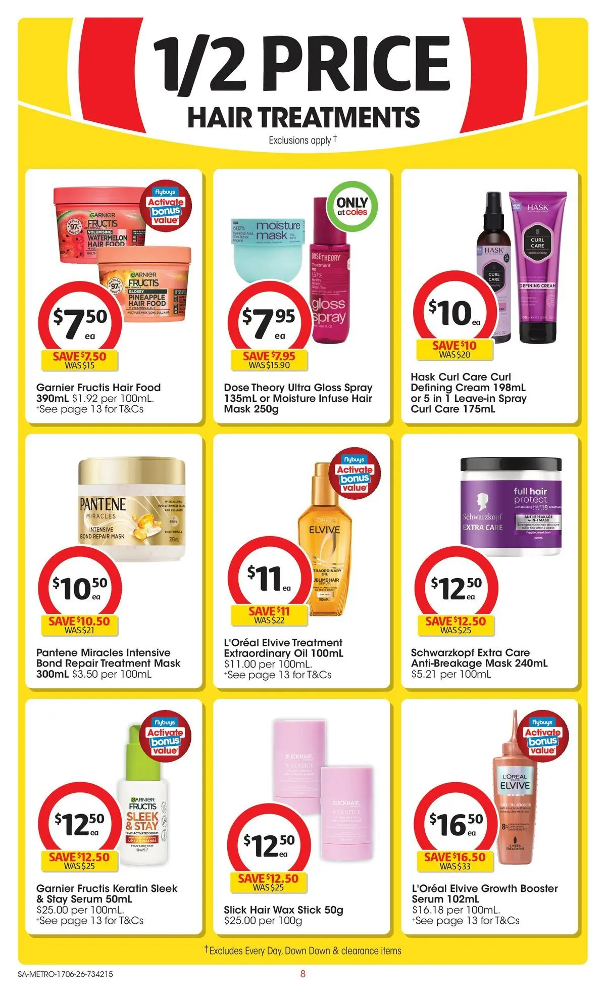 ﻿Coles catalogue valid from 17/06/2026 > Online Australia | Page: 8 | Products: Oil, Pineapple, Cream, Treatment