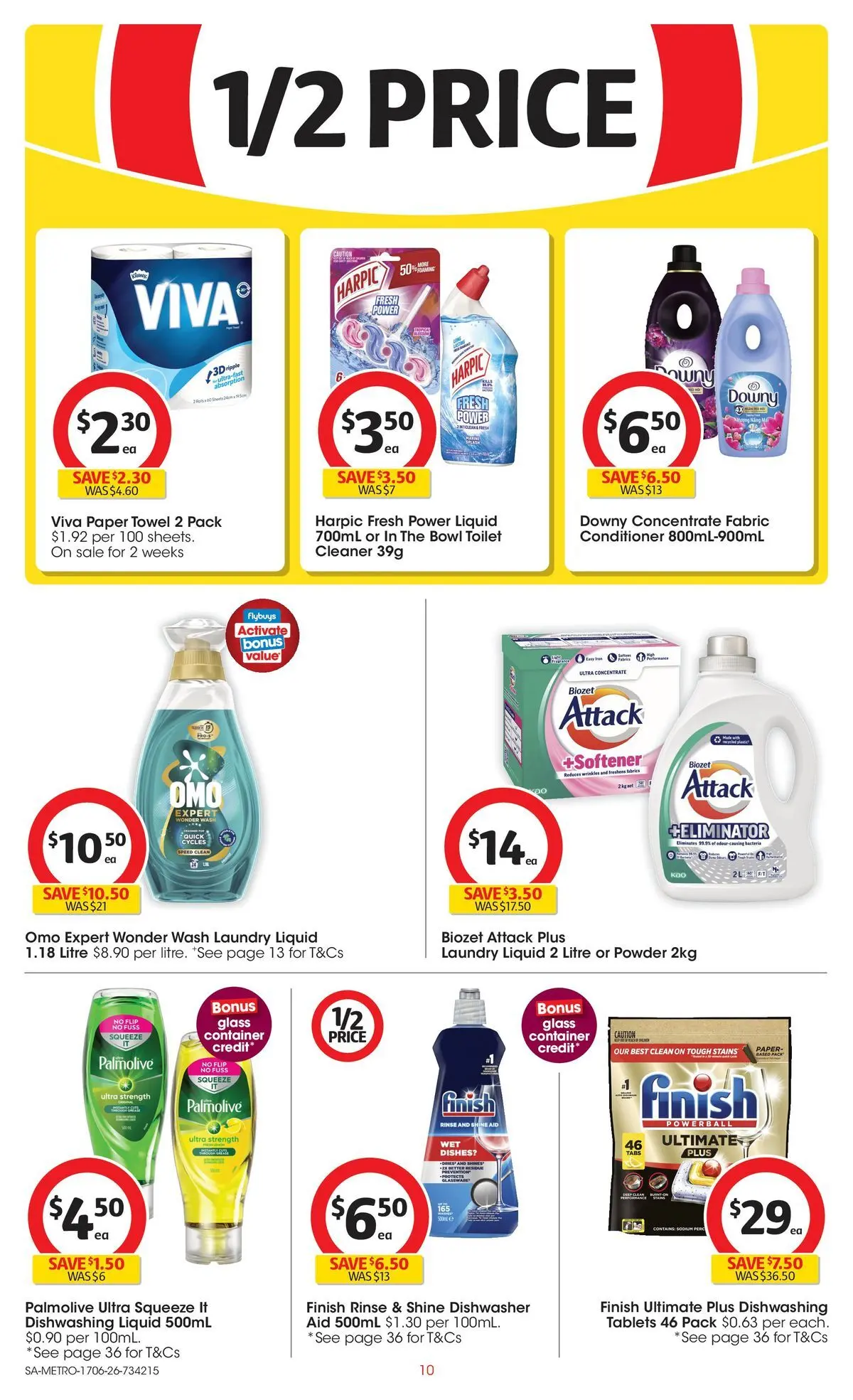 ﻿Coles catalogue valid from 17/06/2026 > Online Australia | Page: 10 | Products: Toilet, Butter, Dishwasher, Tablets