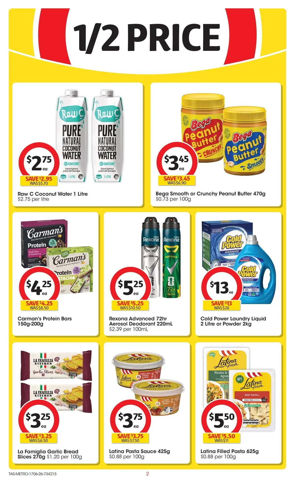 ﻿Coles catalogue valid from 17/06/2026 > Online Australia | Page: 2 | Products: Beef, Pasta, Garlic, Laundry