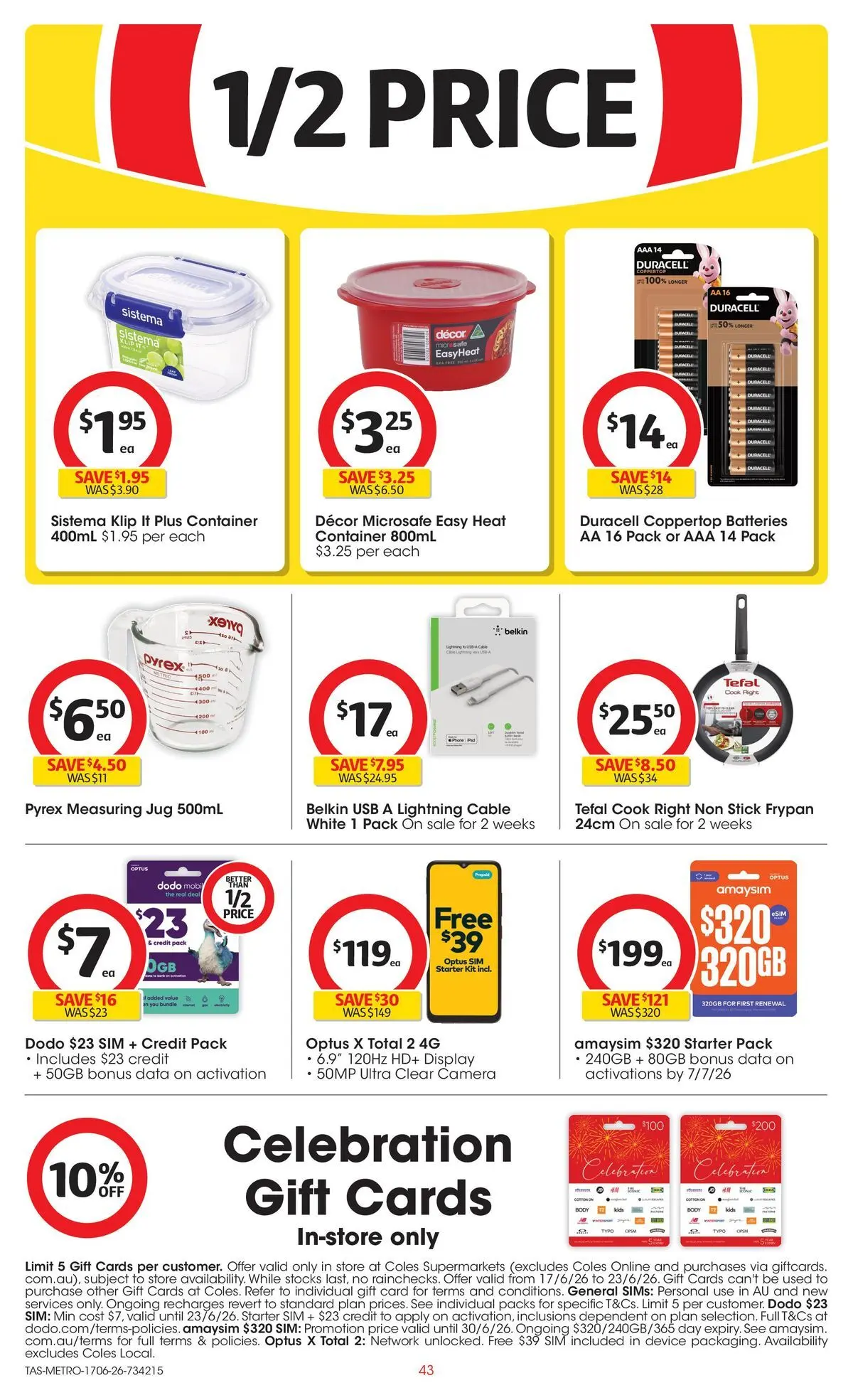 ﻿Coles catalogue valid from 17/06/2026 > Online Australia | Page: 43