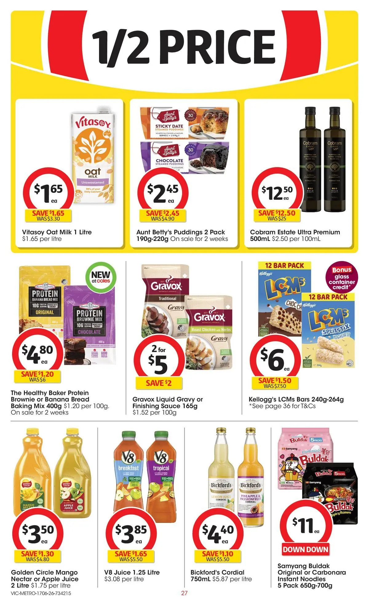 ﻿Coles catalogue valid from 17/06/2026 > Online Australia | Page: 27 | Products: Bread, Juice, Passionfruit, Date