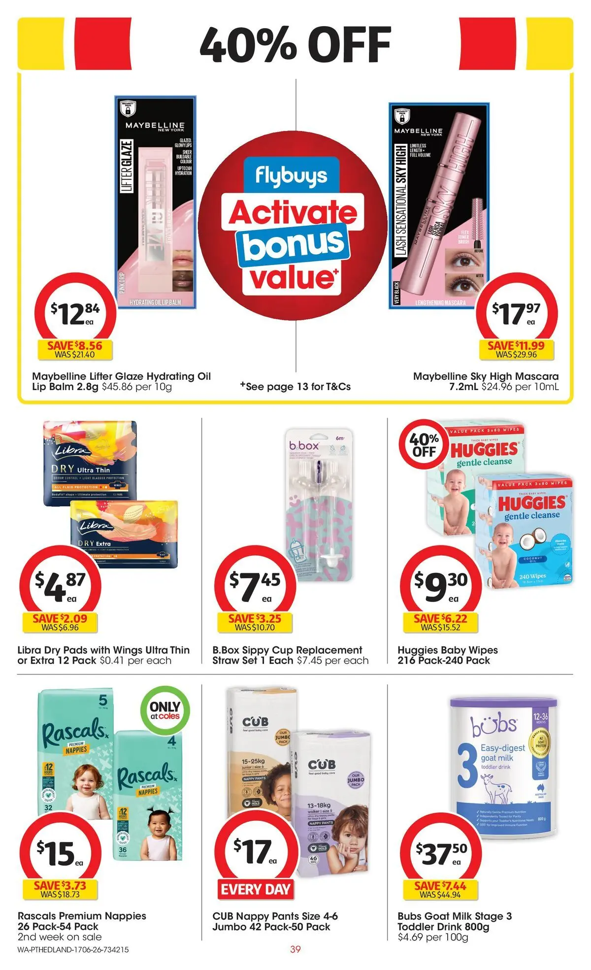﻿Coles catalogue valid from 17/06/2026 > Online Australia | Page: 39