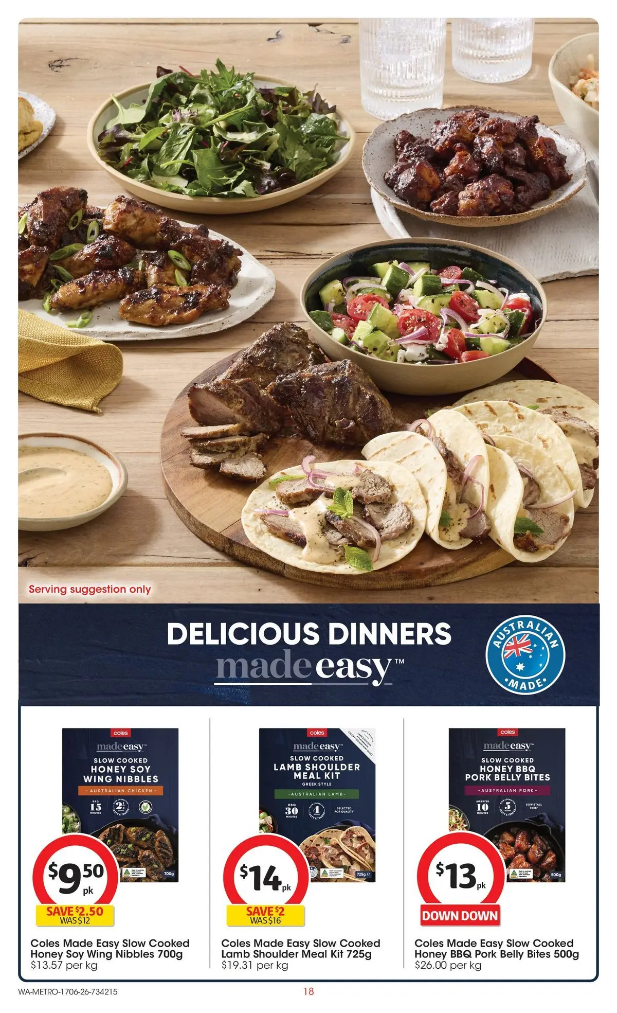 ﻿Coles catalogue valid from 17/06/2026 > Online Australia | Page: 18 | Products: Honey, Chicken, Pork, Lamb