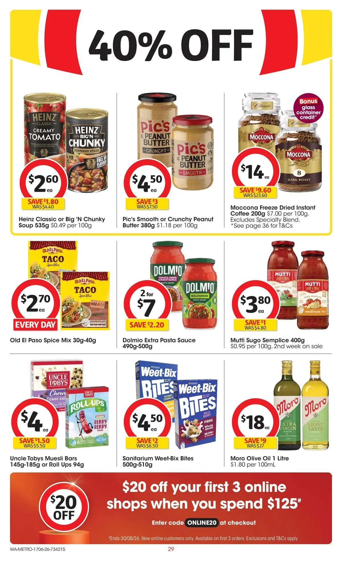 ﻿Coles catalogue valid from 17/06/2026 > Online Australia | Page: 29 | Products: Sauce, Soup, Iron, UPS