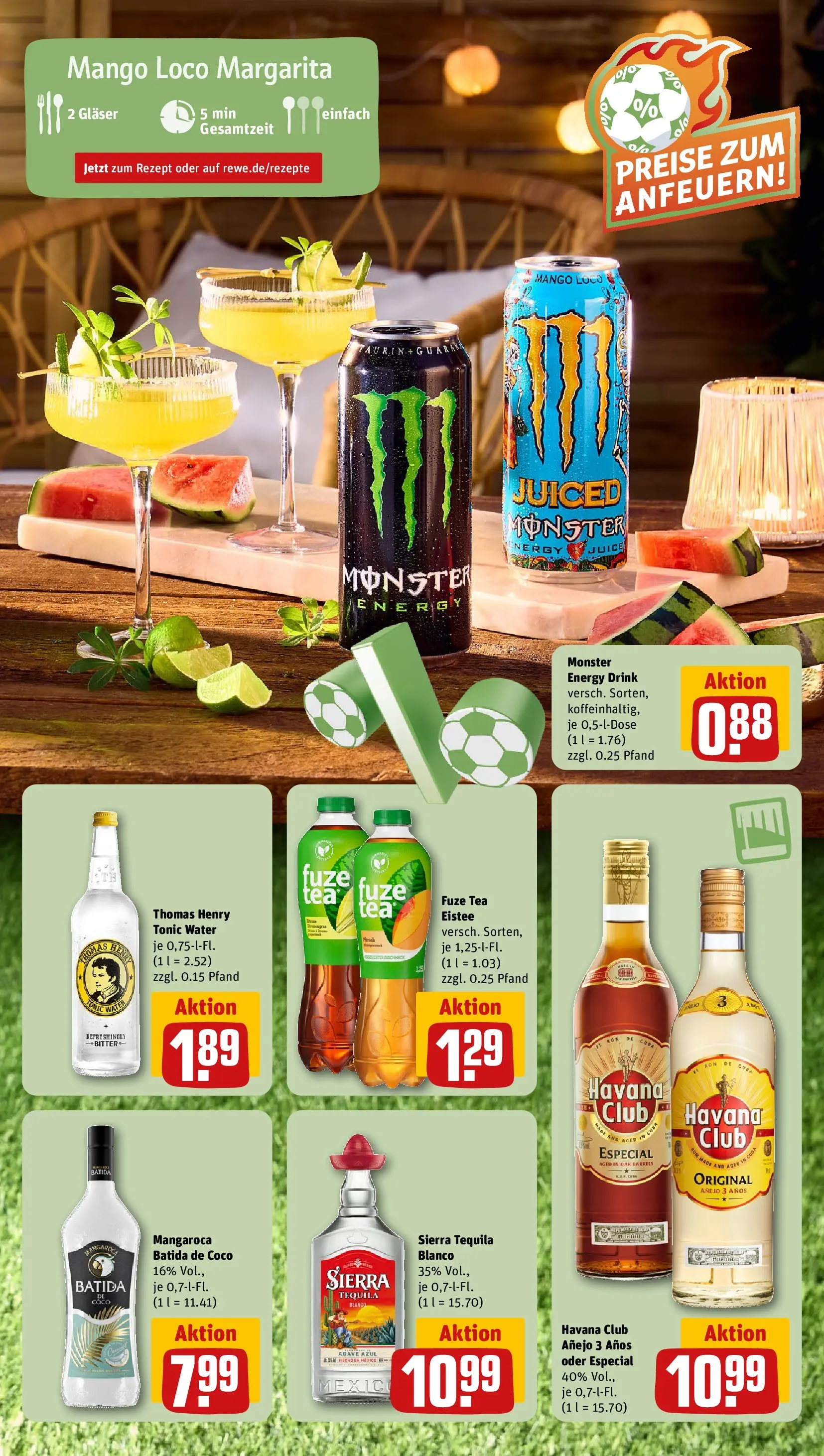REWE Prospekt ab 14.06.2026 zum Blättern » Angebote | Seite: 9 | Produkte: Havana club, Energy, Rum, Mango