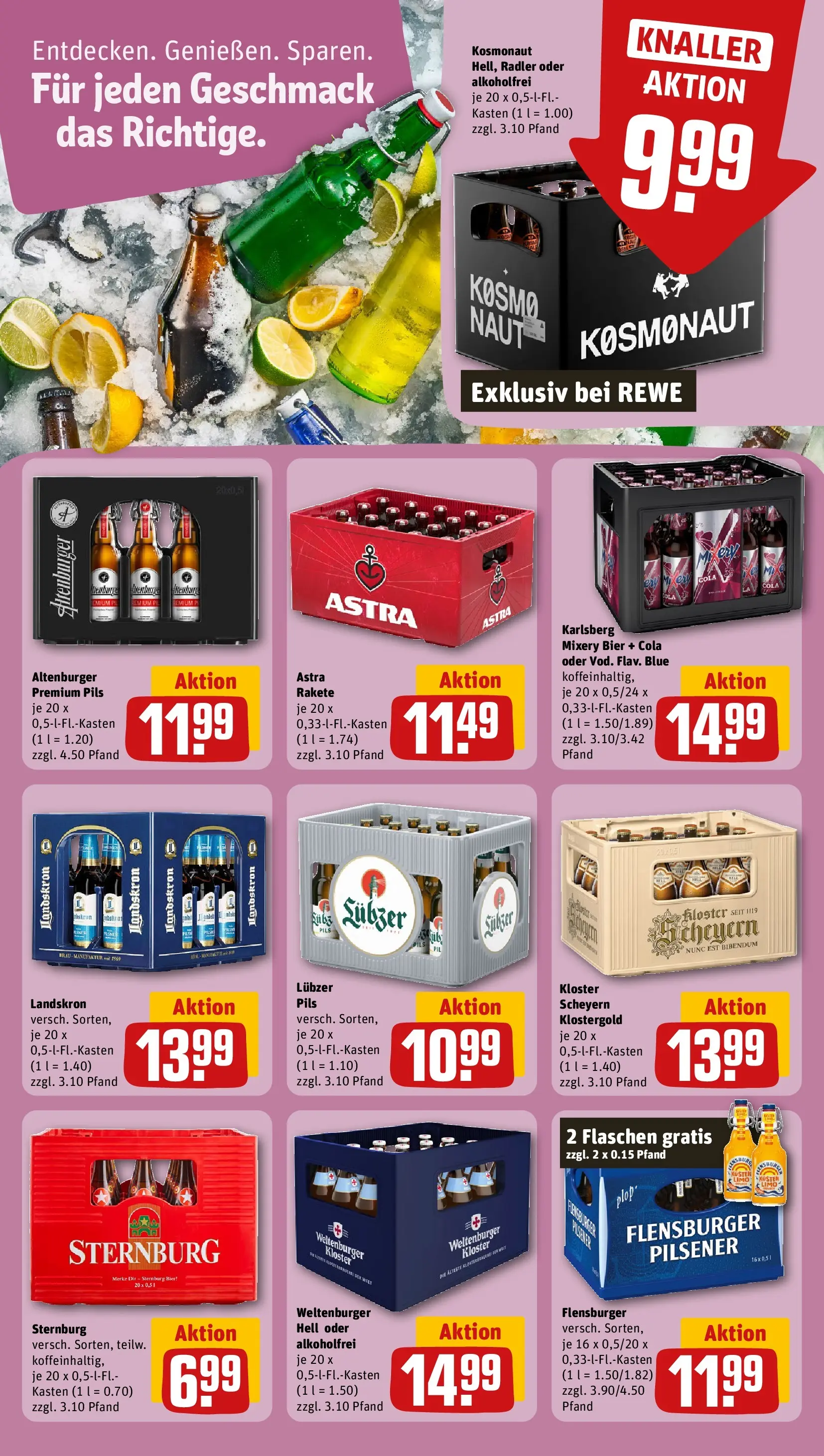 REWE Prospekt ab 14.06.2026 zum Blättern » Angebote | Seite: 23 | Produkte: Astra, Radler, Mixery, Lubzer