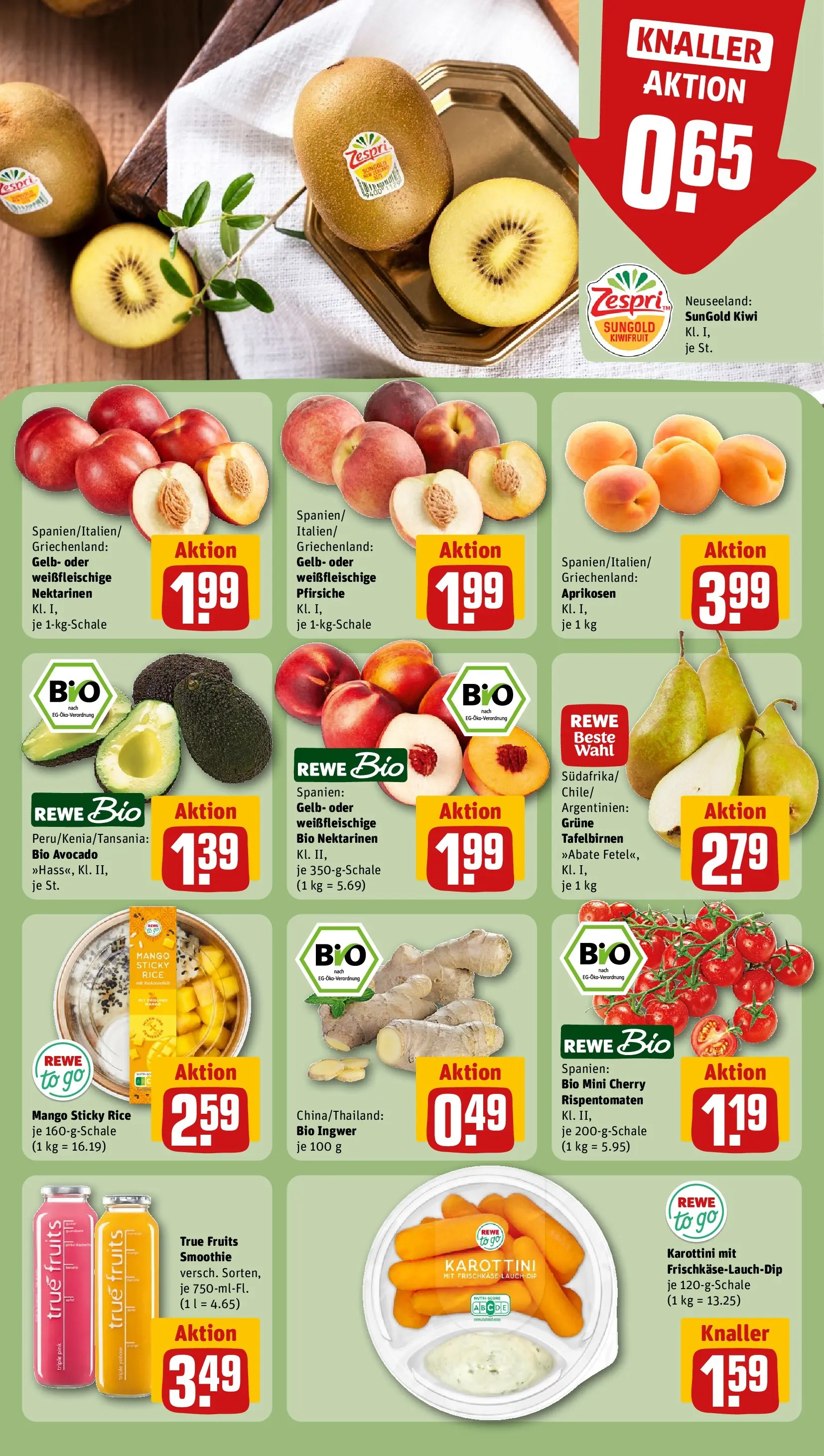 REWE Prospekt ab 14.06.2026 zum Blättern » Angebote | Seite: 10 | Produkte: Tomaten, Avocado, Mango, Kiwi