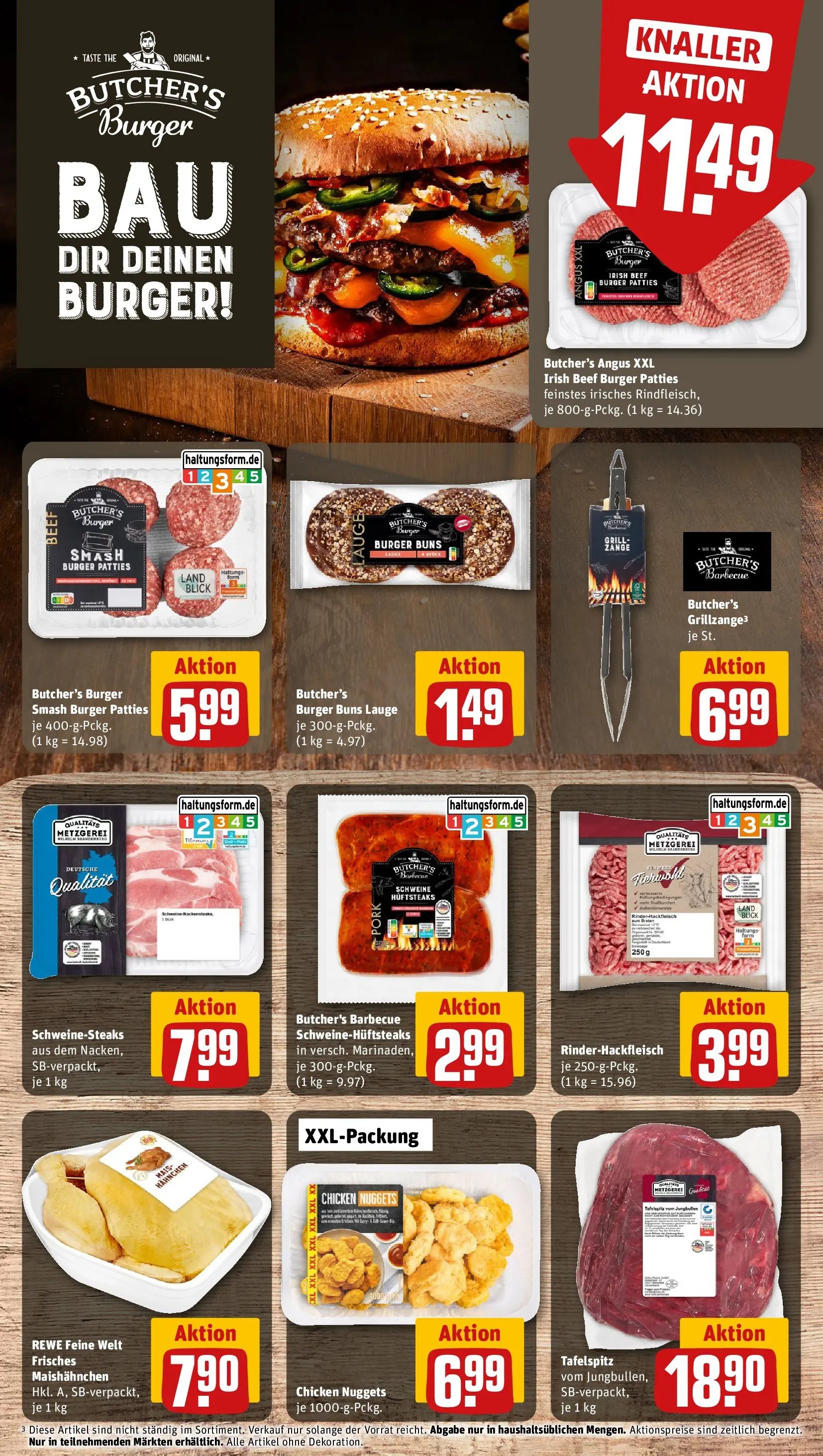 REWE Prospekt ab 14.06.2026 zum Blättern » Angebote | Seite: 12 | Produkte: Tafelspitz, Grill, Hahnchen, Burger