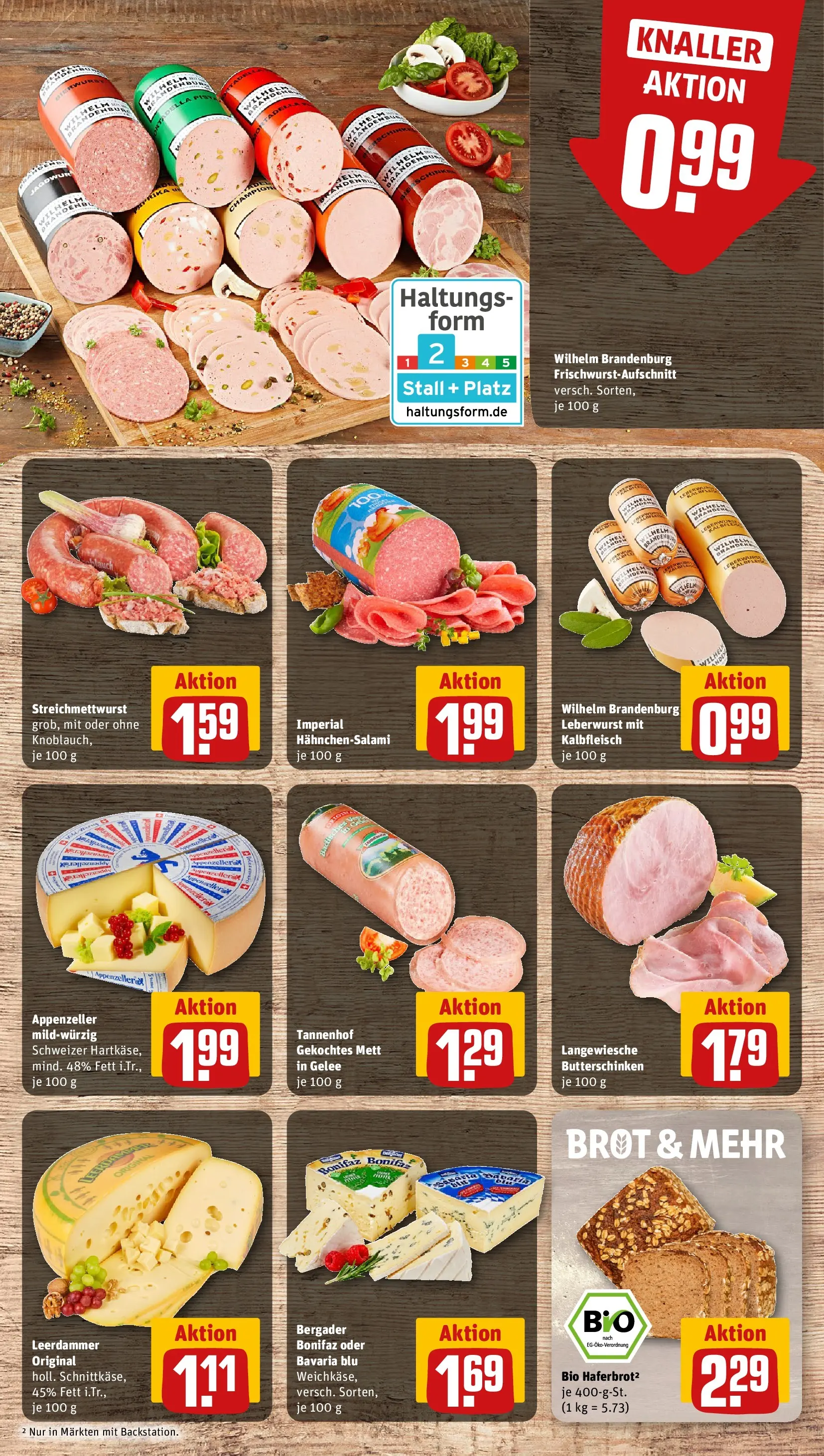 REWE Prospekt ab 14.06.2026 zum Blättern » Angebote | Seite: 13 | Produkte: Butter, Leerdammer, Brot, Salami