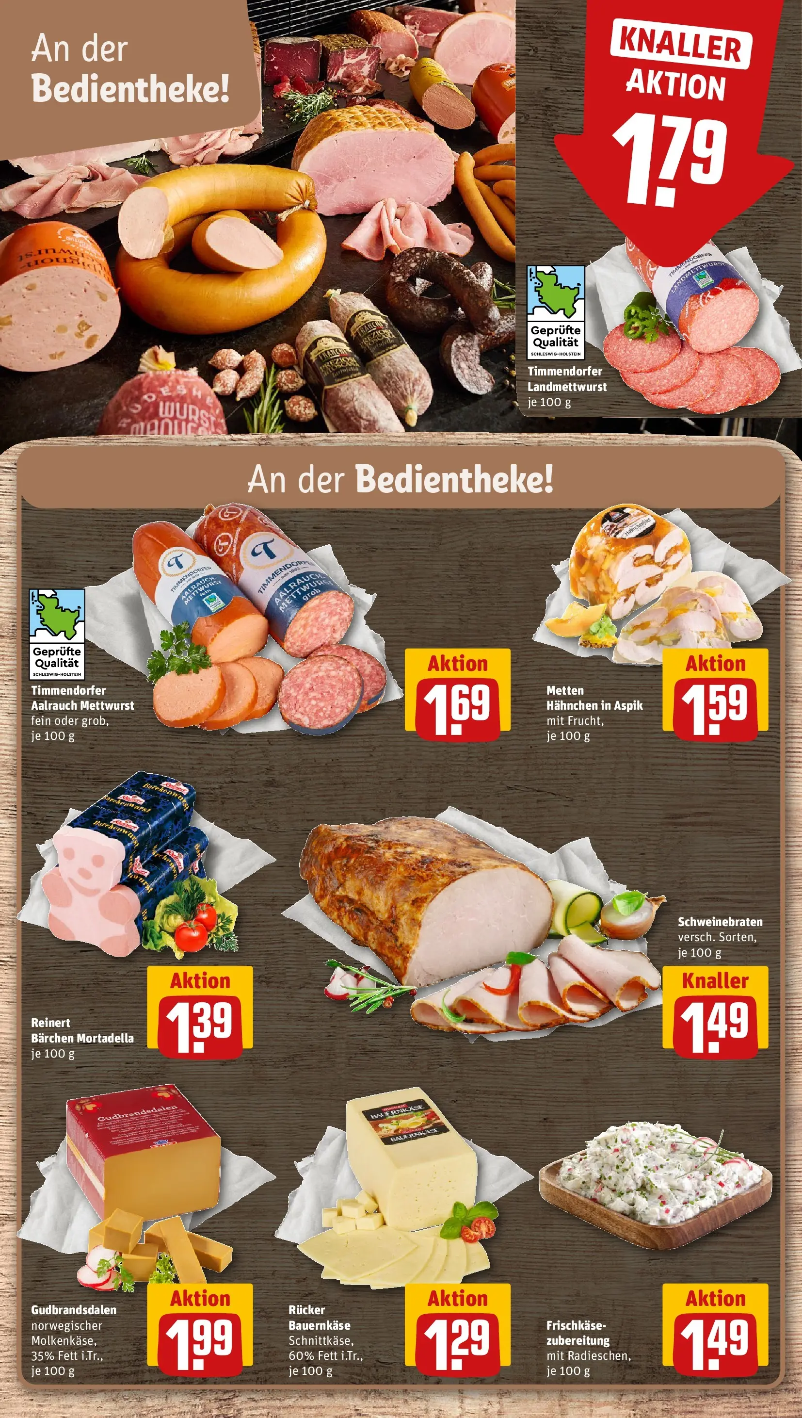 REWE Prospekt ab 14.06.2026 zum Blättern » Angebote | Seite: 15 | Produkte: Hahnchen, Wurst, Frischkase