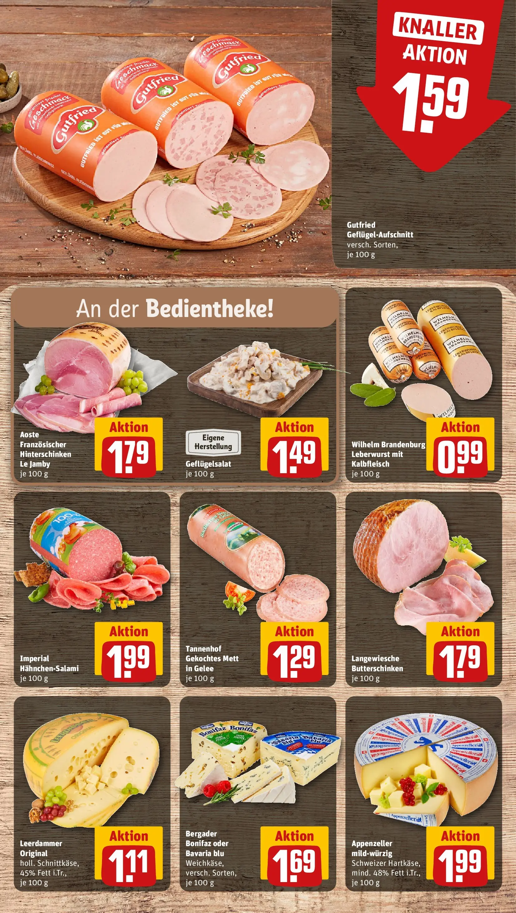 REWE Prospekt ab 14.06.2026 zum Blättern » Angebote | Seite: 14 | Produkte: Butter, Leerdammer, Salami