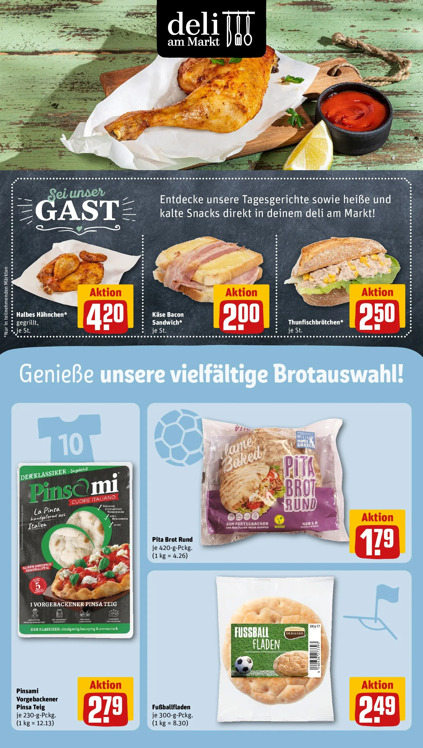 REWE Prospekt ab 14.06.2026 zum Blättern » Angebote | Seite: 17 | Produkte: Käse, Fußball, Brot, Maus