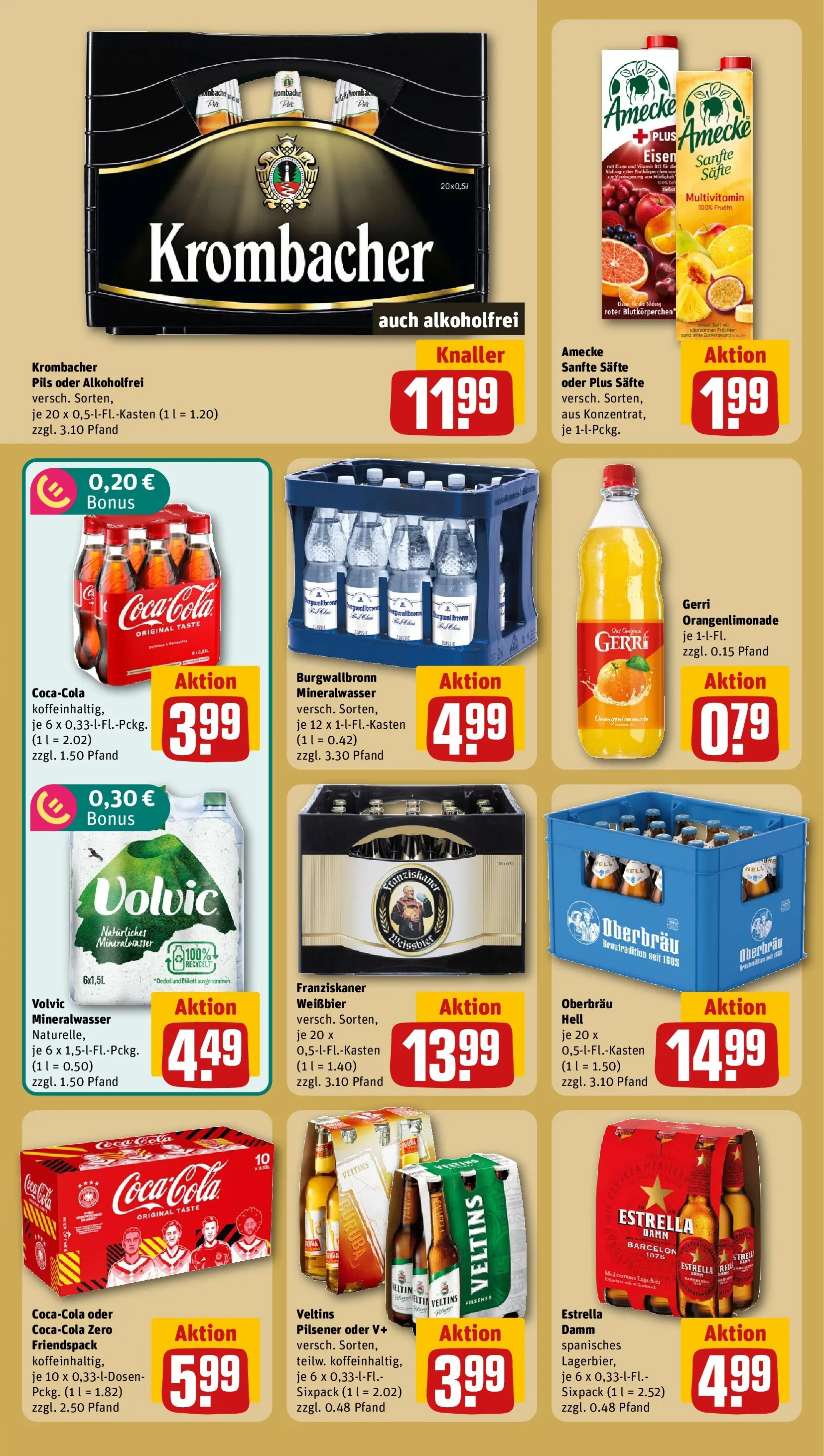 REWE Prospekt ab 14.06.2026 zum Blättern » Angebote | Seite: 24 | Produkte: Franziskaner, Cola, Mineralwasser, Veltins