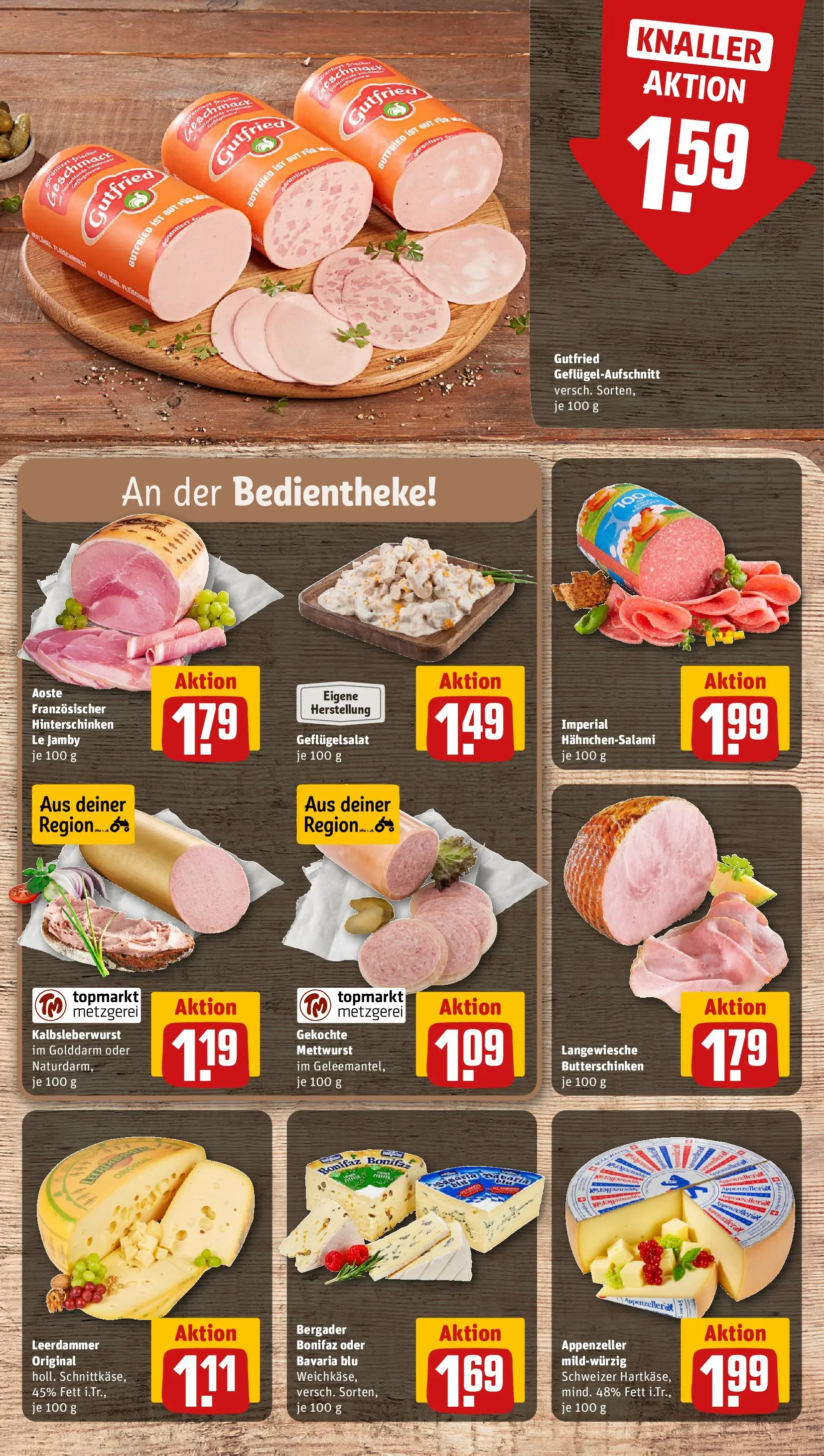 REWE Prospekt ab 14.06.2026 zum Blättern » Angebote | Seite: 14 | Produkte: Butter, Leerdammer, Salami