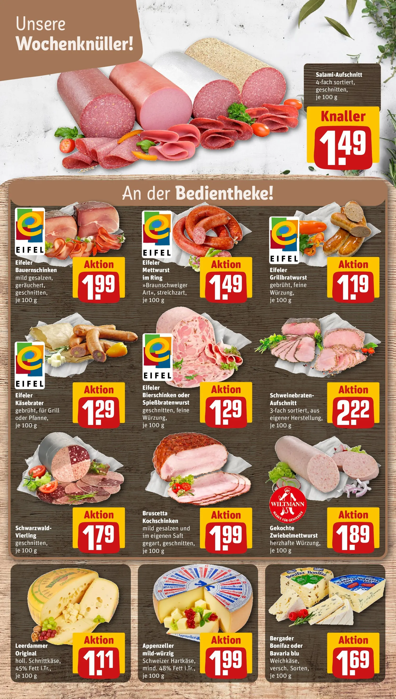 REWE Prospekt ab 14.06.2026 zum Blättern » Angebote | Seite: 13 | Produkte: Grill, Leerdammer, Salami, Saft