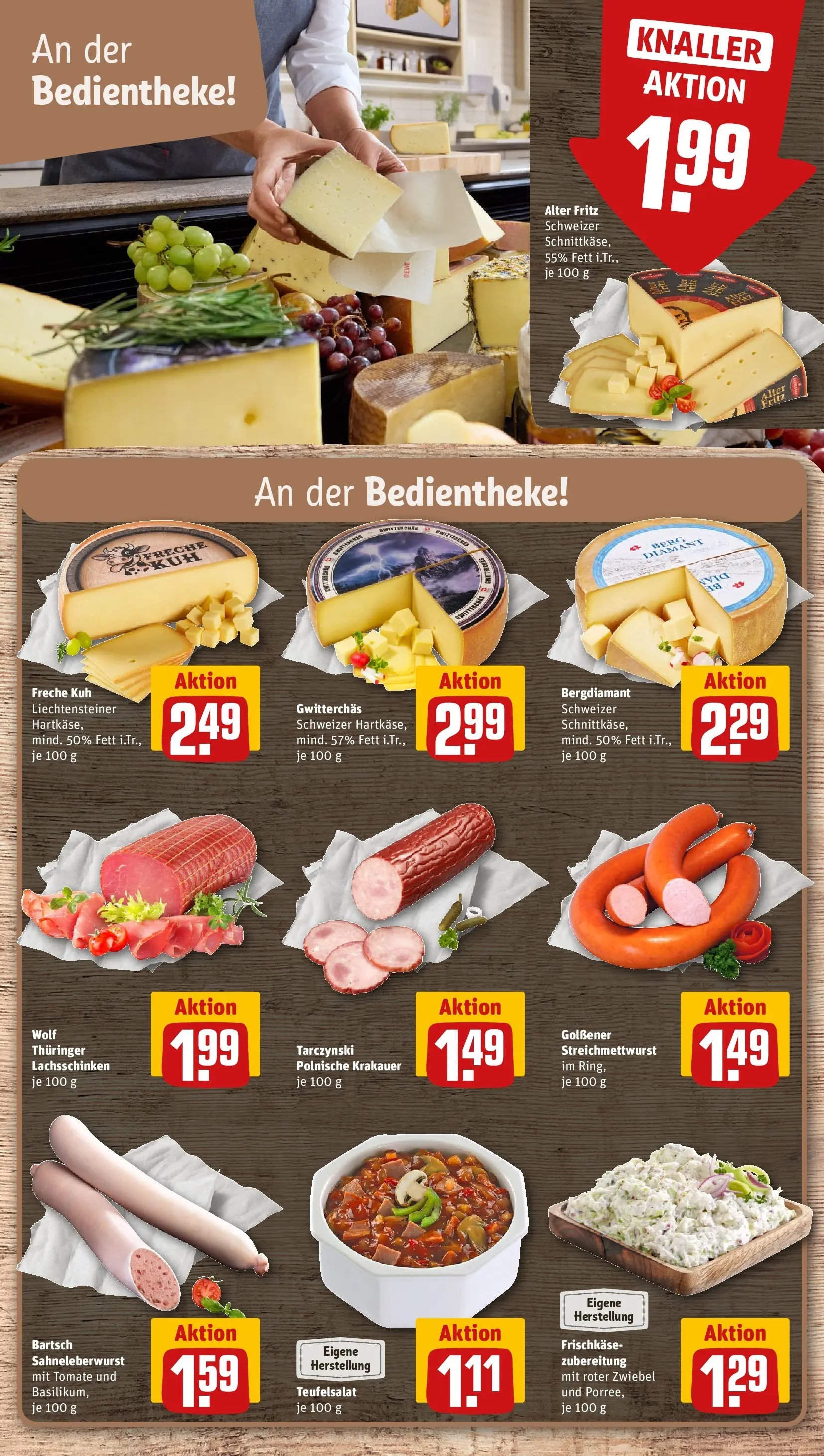 REWE Prospekt ab 14.06.2026 zum Blättern » Angebote | Seite: 15 | Produkte: Frischkase