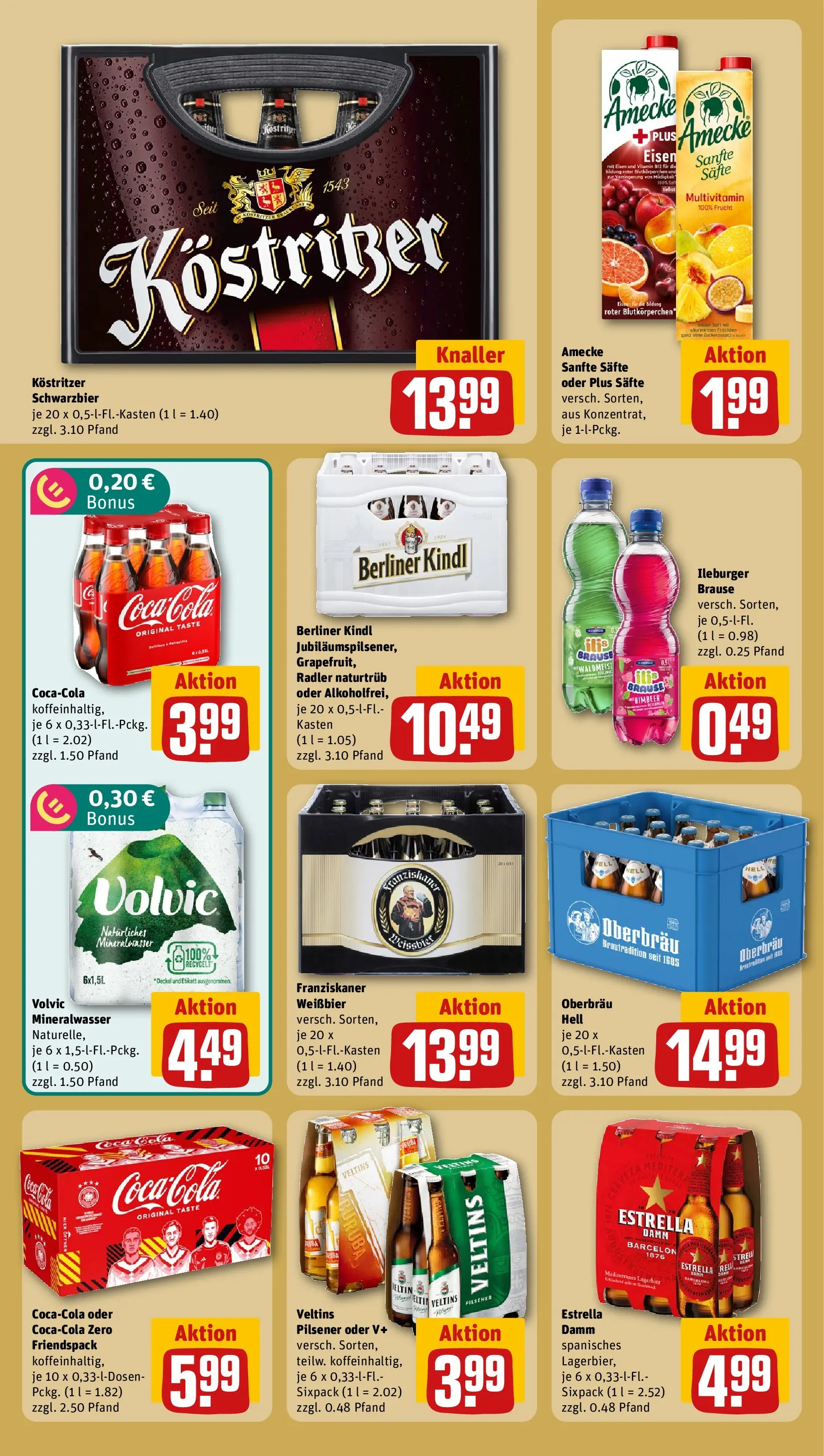 REWE Prospekt ab 14.06.2026 zum Blättern » Angebote | Seite: 24 | Produkte: Weißbier, Radler, Volvic, Veltins