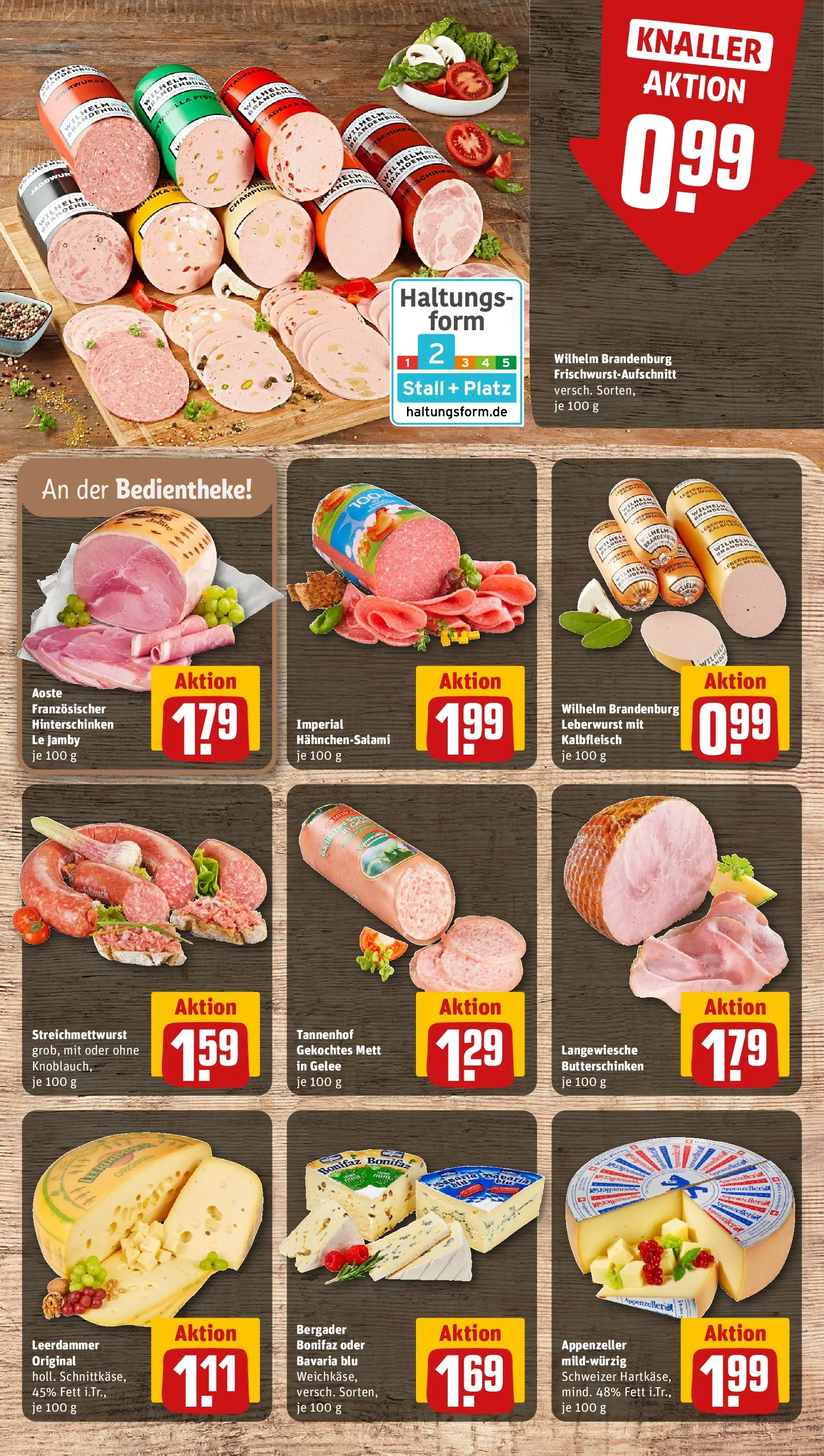 REWE Prospekt ab 14.06.2026 zum Blättern » Angebote | Seite: 13 | Produkte: Butter, Leerdammer, Salami