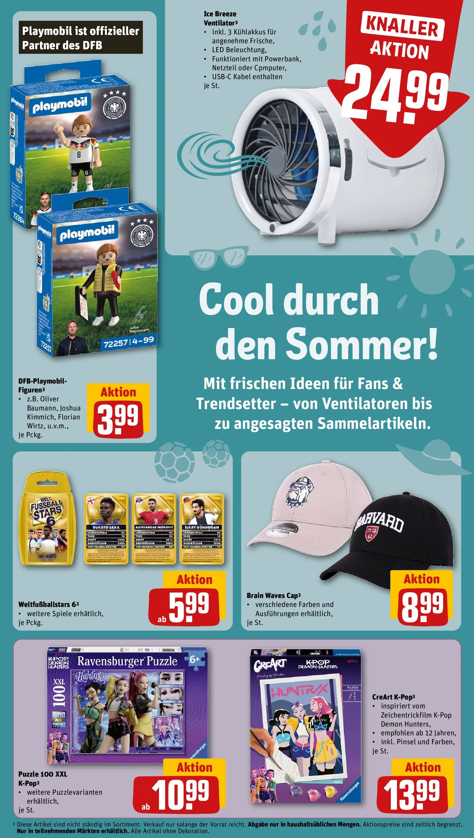 REWE Prospekt ab 14.06.2026 zum Blättern » Angebote | Seite: 32 | Produkte: Kabel, Top, Fußball, Netzteil