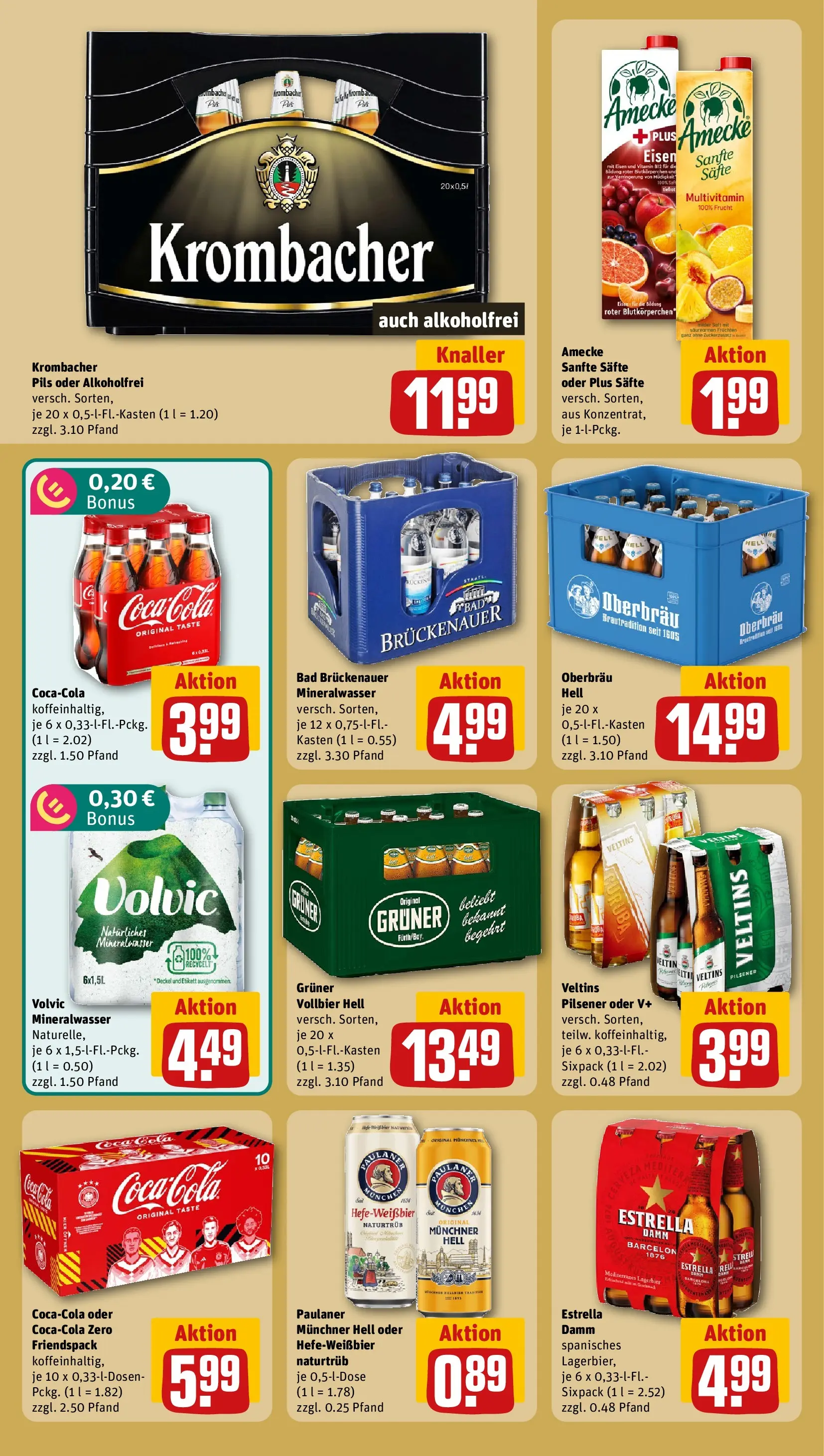 REWE Prospekt ab 14.06.2026 zum Blättern » Angebote | Seite: 20 | Produkte: Bad, Pils, Krombacher, Volvic