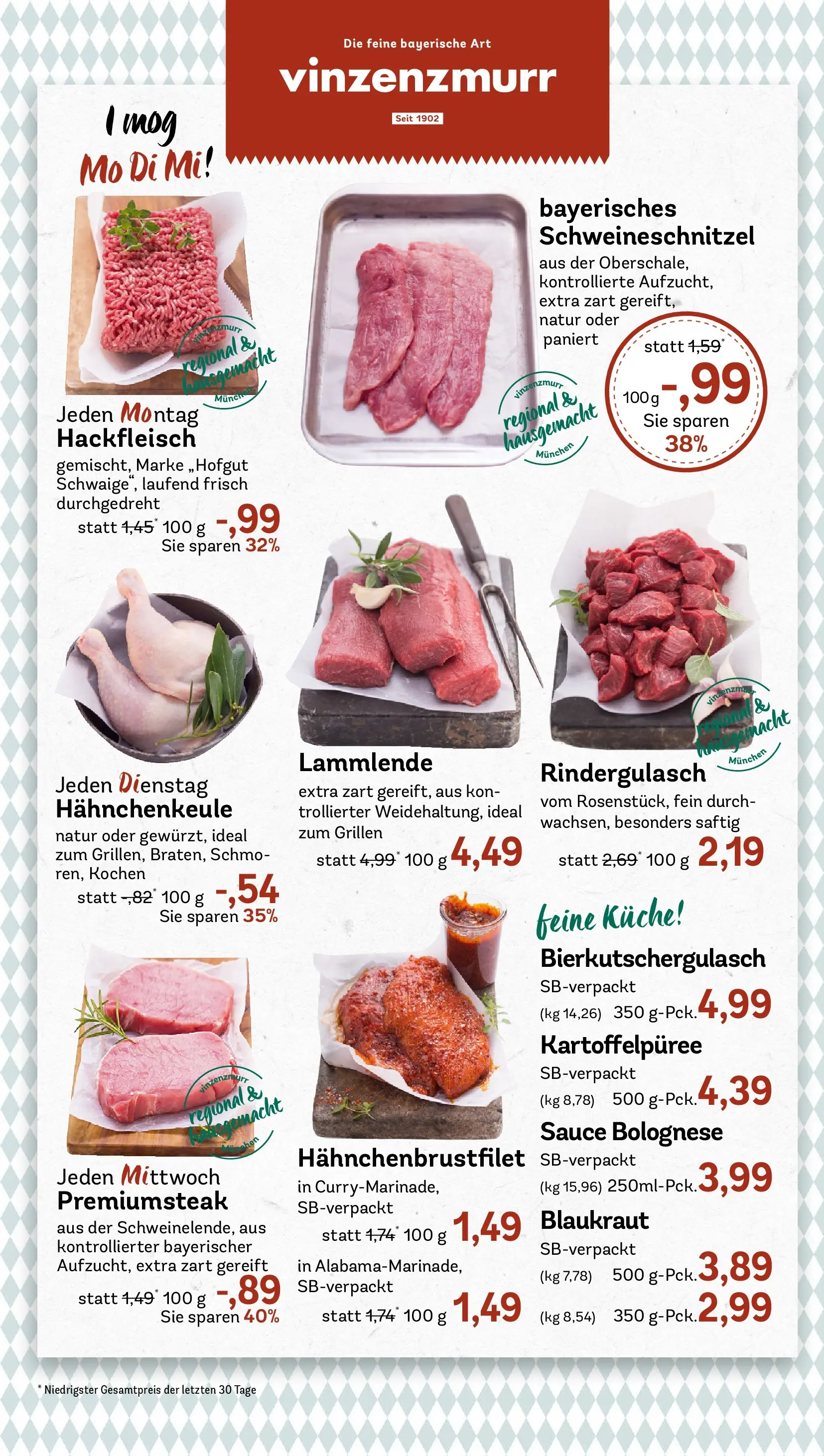 REWE Prospekt ab 14.06.2026 zum Blättern » Angebote | Seite: 12 | Produkte: Rindergulasch, Küche, Schnitzel, Hackfleisch