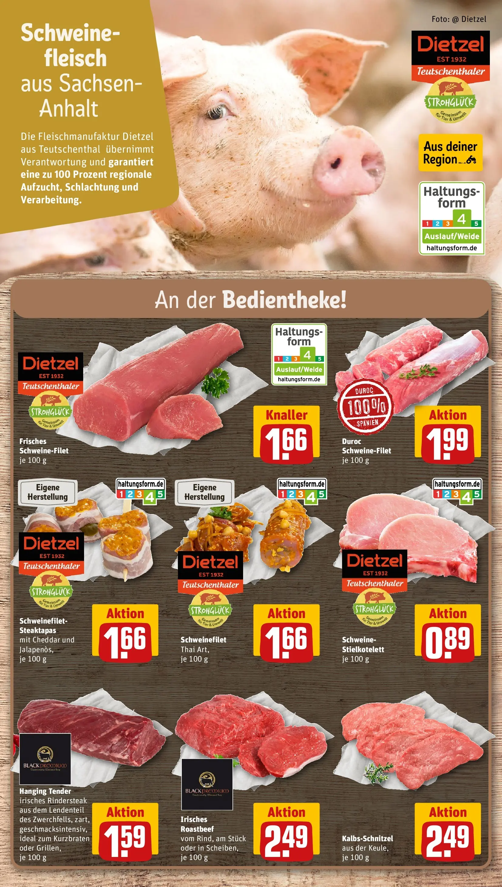 REWE Prospekt ab 14.06.2026 zum Blättern » Angebote | Seite: 12 | Produkte: Schnitzel, Schweinefilet, Steak, Fleisch