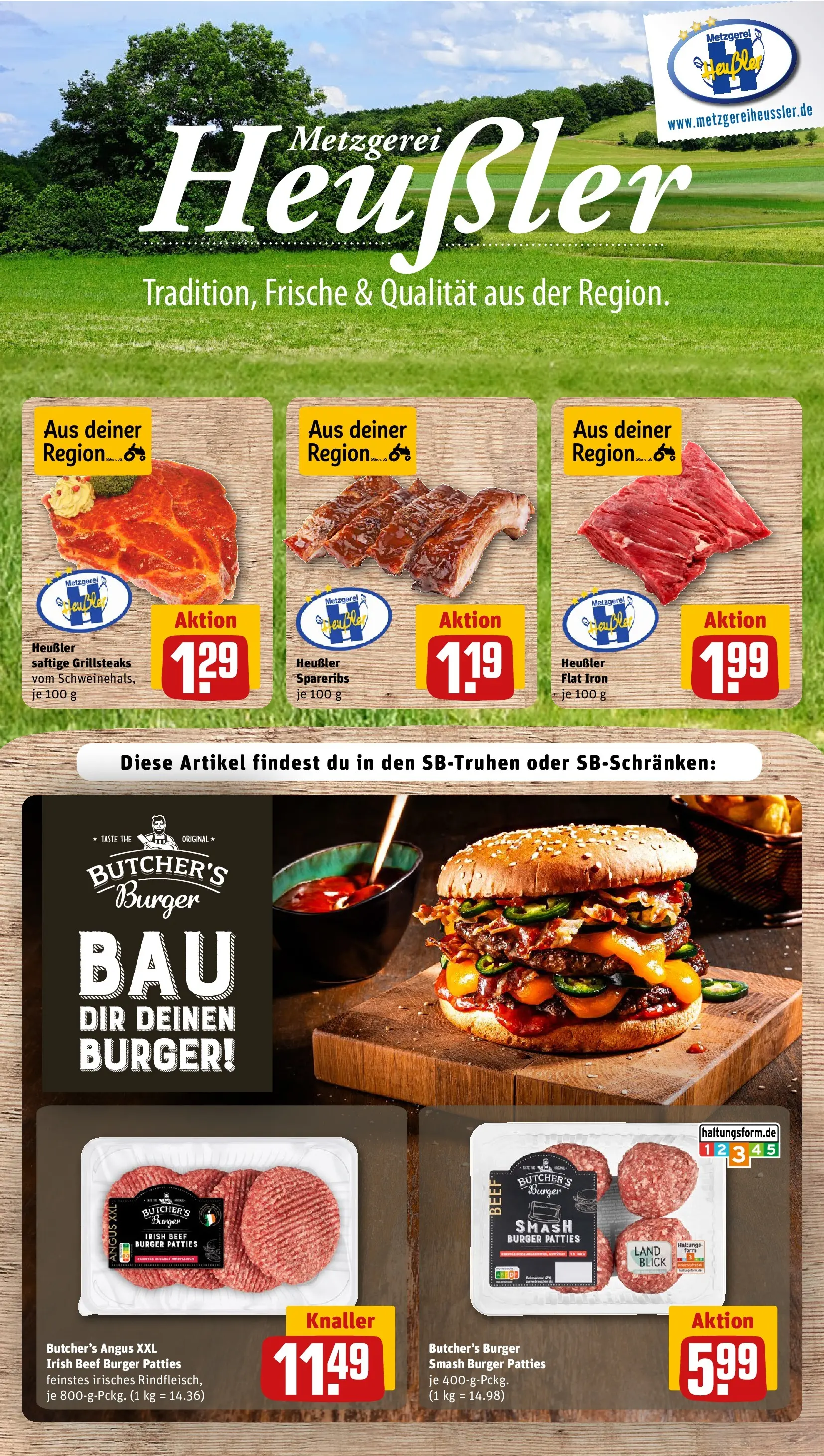 REWE Prospekt ab 14.06.2026 zum Blättern » Angebote | Seite: 12 | Produkte: Burger, Steak