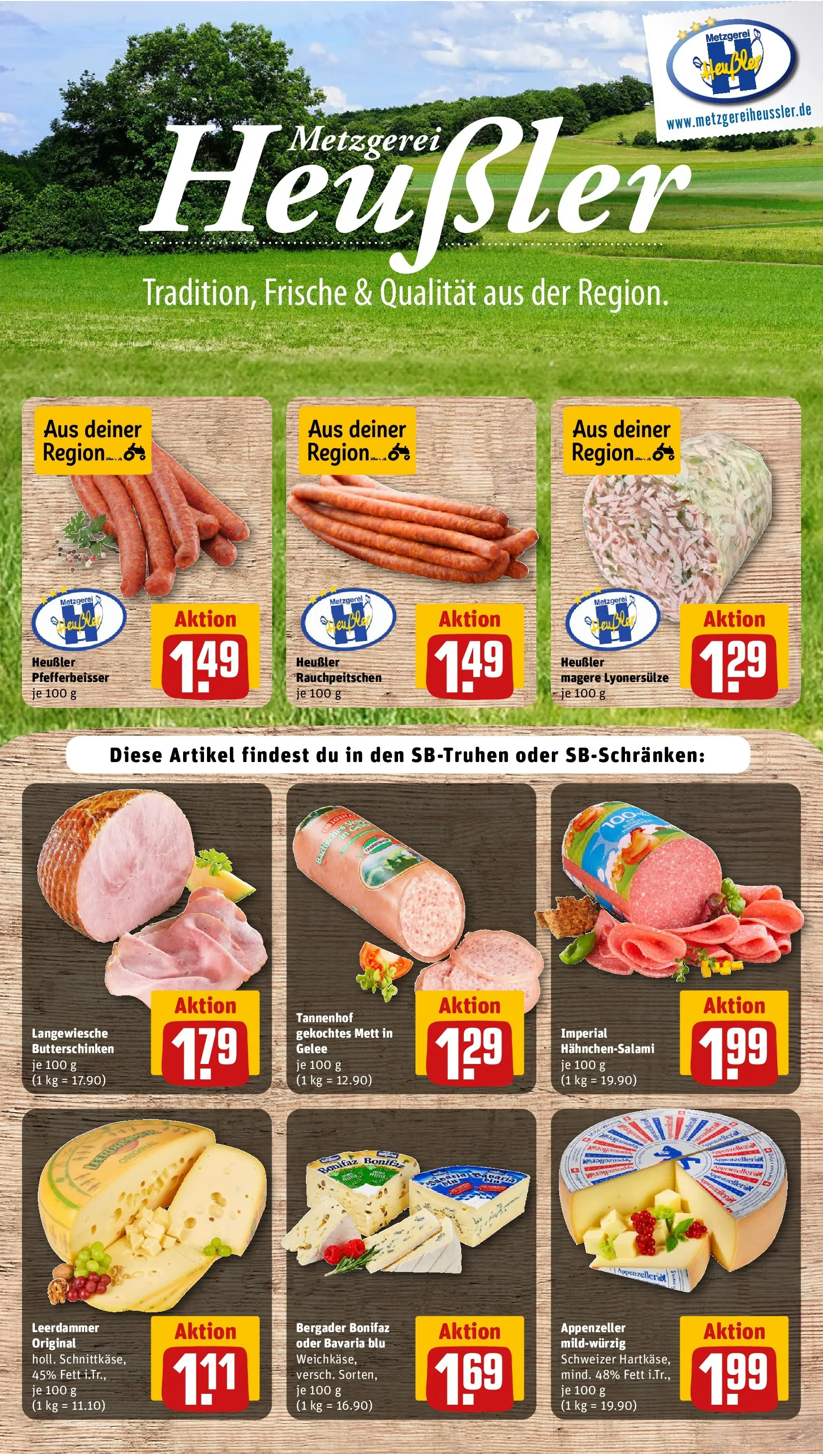 REWE Prospekt ab 14.06.2026 zum Blättern » Angebote | Seite: 13 | Produkte: Leerdammer, Salami