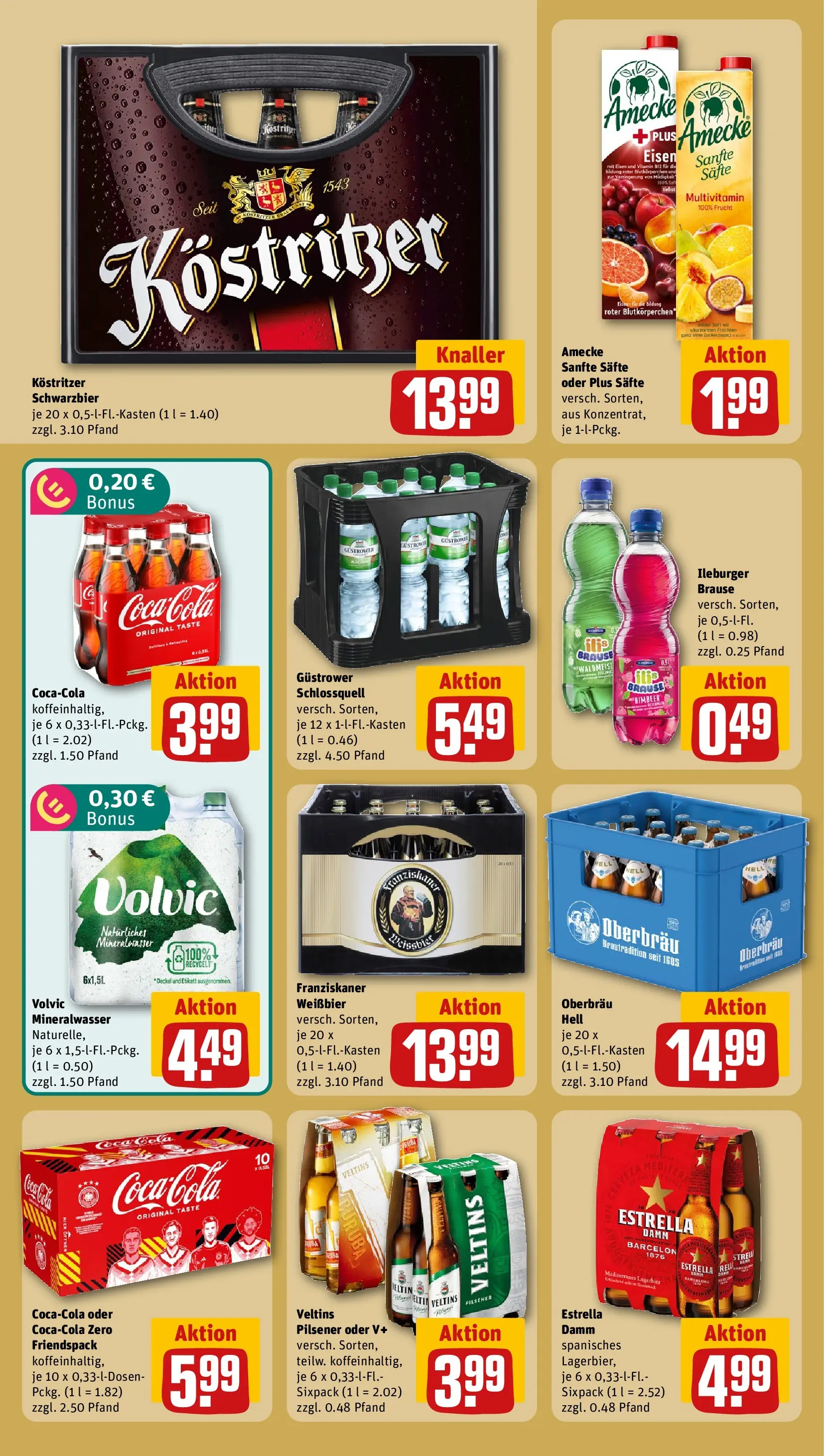 REWE Prospekt ab 14.06.2026 zum Blättern » Angebote | Seite: 24 | Produkte: Franziskaner, Coca cola, Cola, Mineralwasser