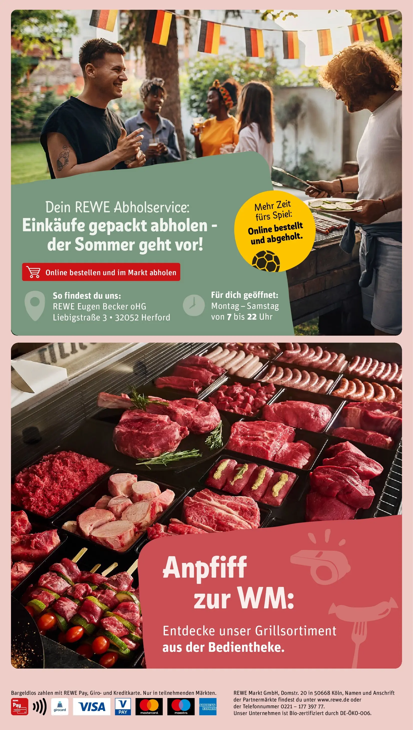 REWE Prospekt ab 14.06.2026 zum Blättern » Angebote | Seite: 2 | Produkte: Spiel, Grill, Uhr
